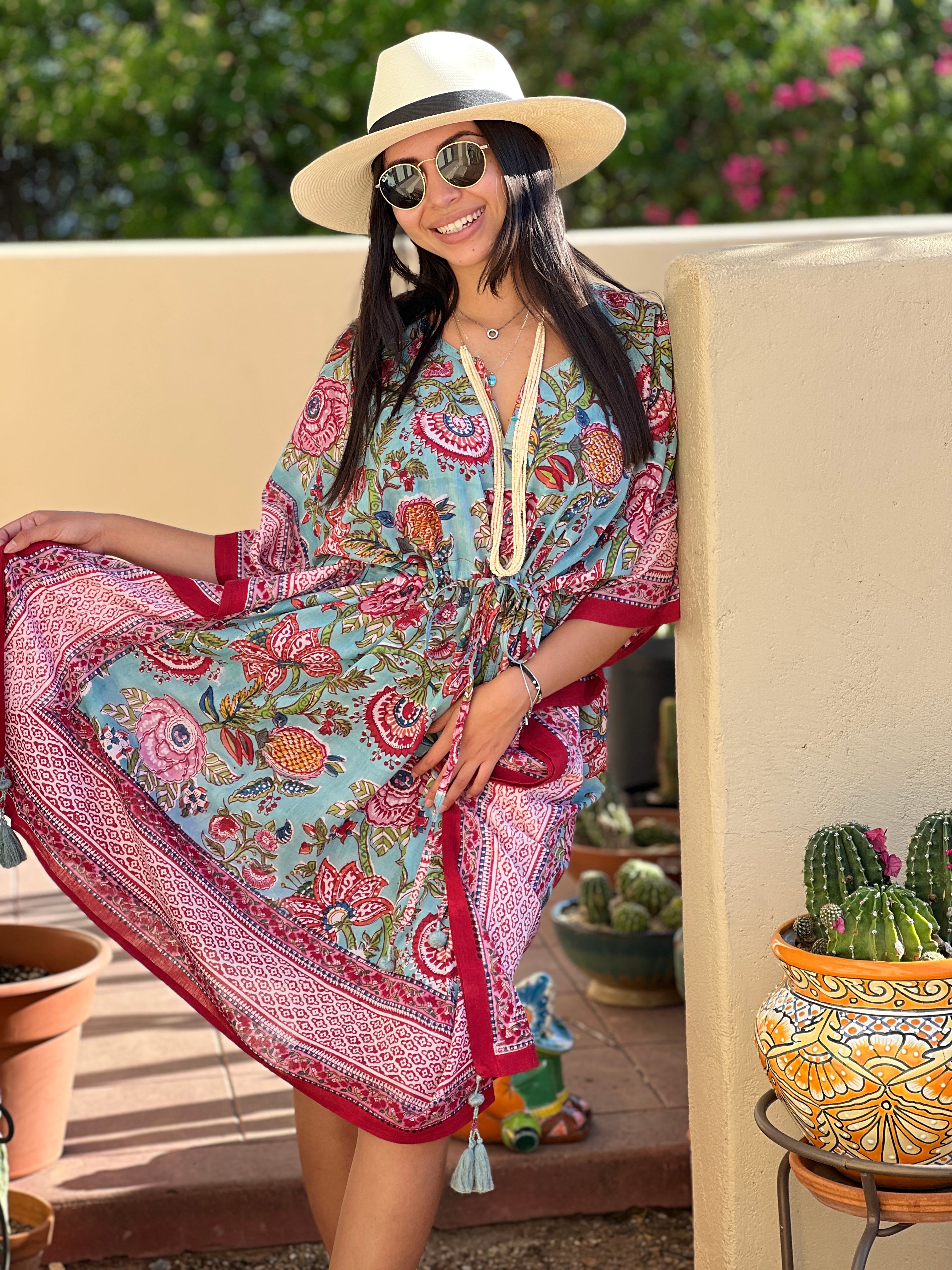 Bora Bora Botanical Midi Kaftan