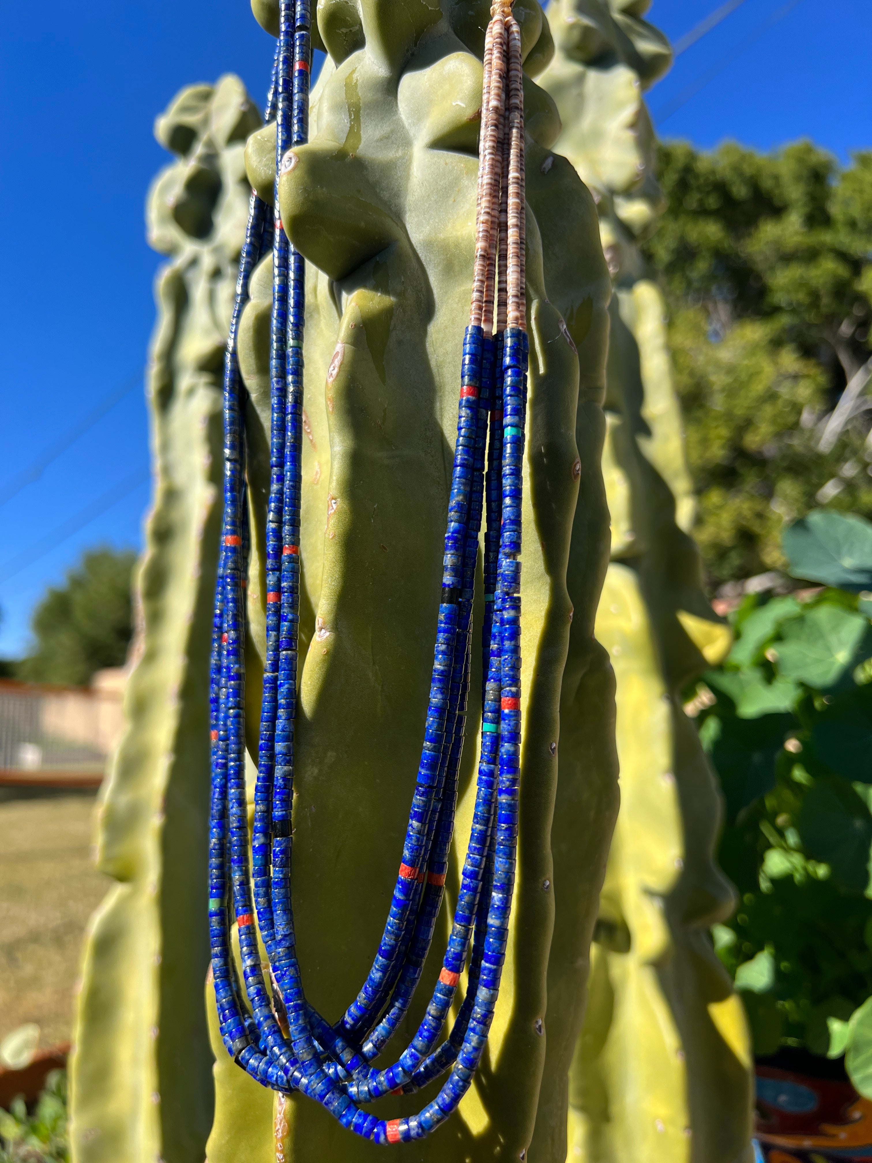 Lapis Lazuli Heishi Necklace One of a Kind