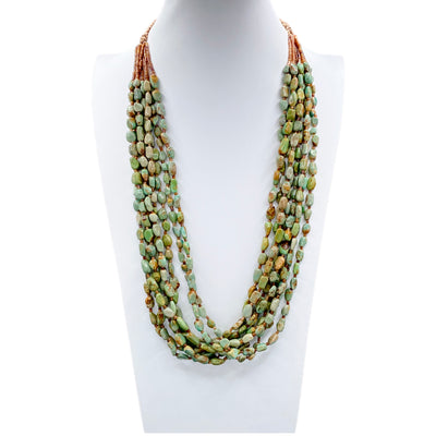 Lake Carico Green Turquoise Necklace