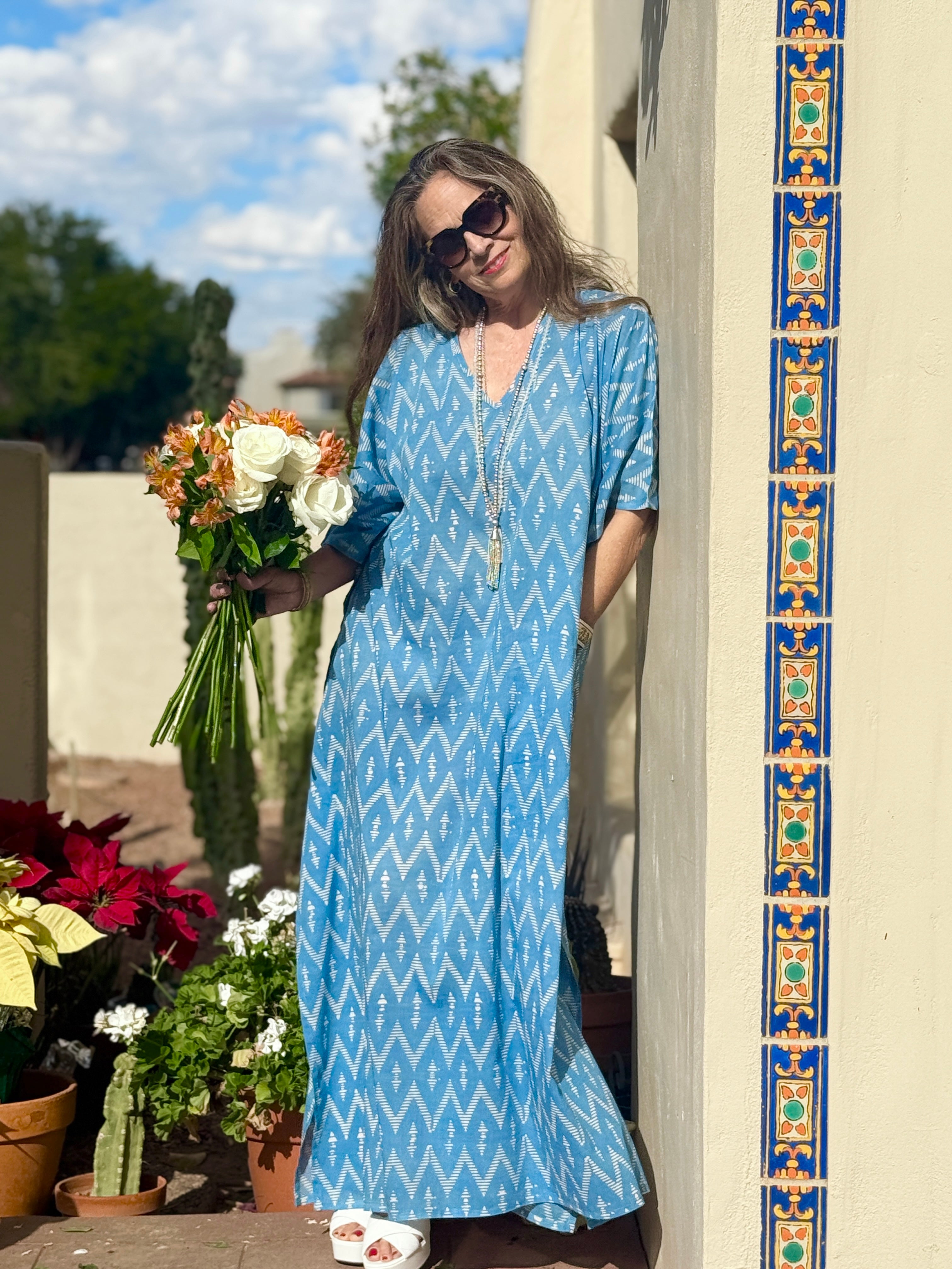 Breton Blue Pax Relax Kaftan