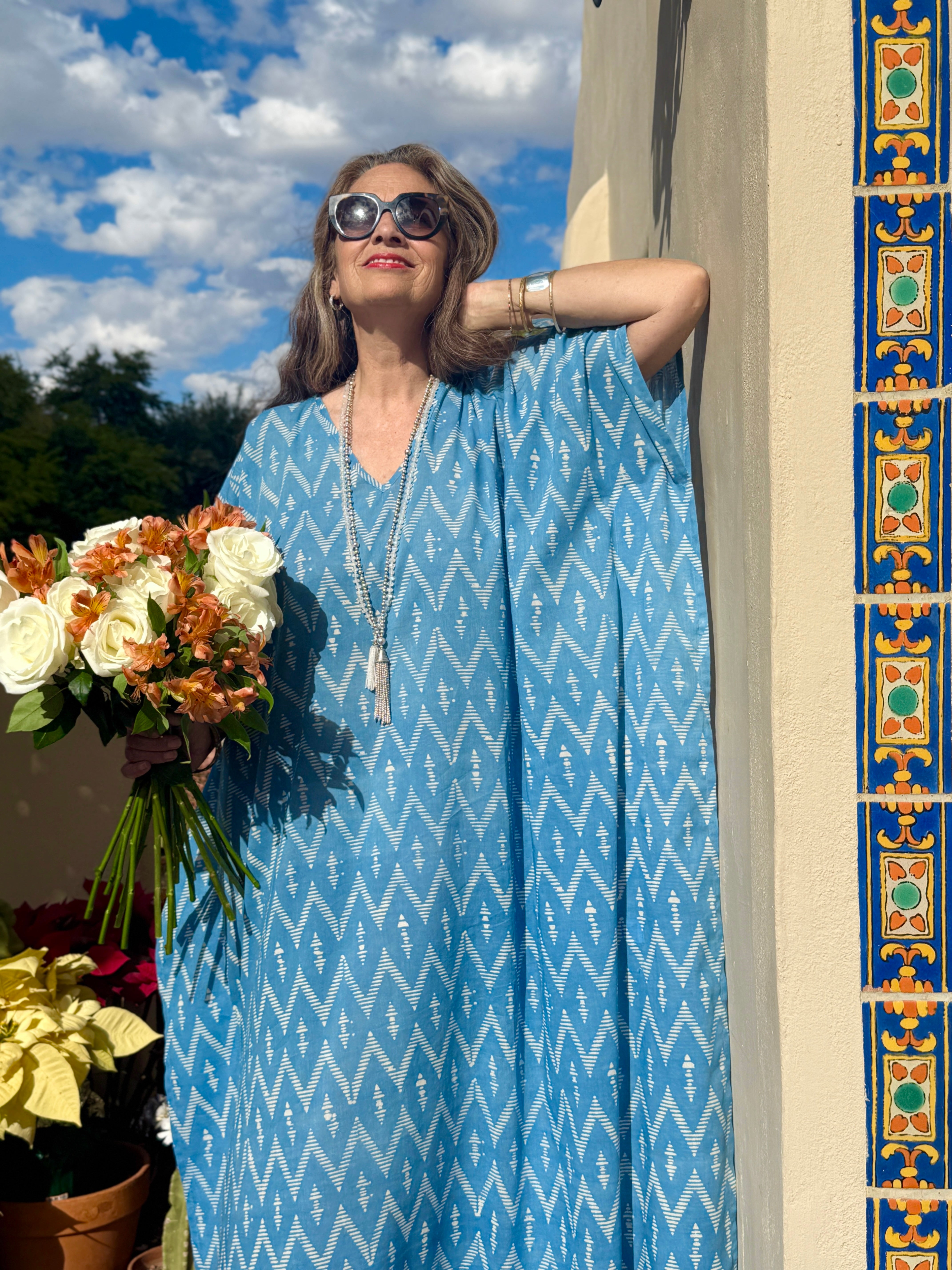 Breton Blue Pax Relax Kaftan