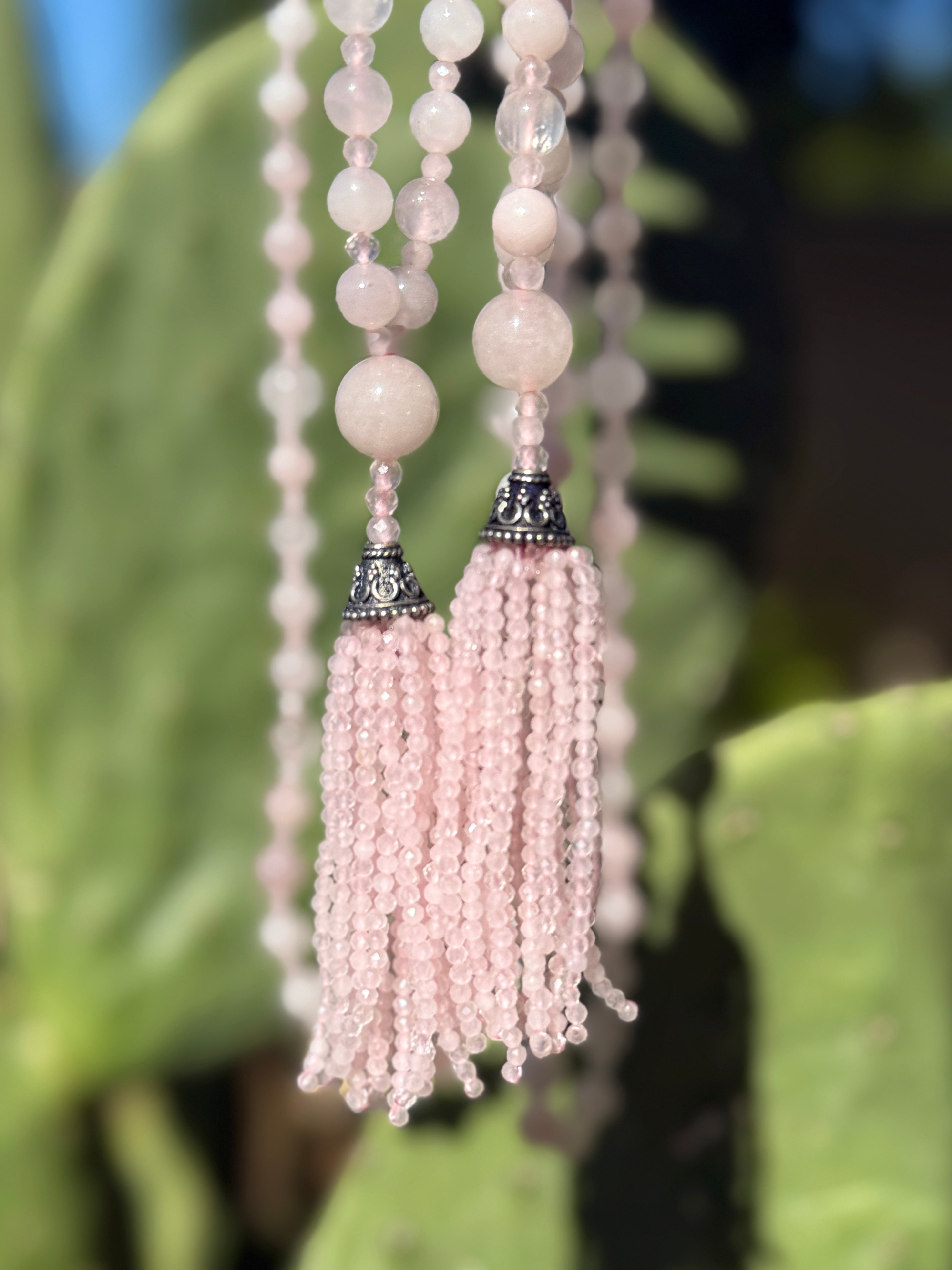 Semi Precious Rose Quartz Mala