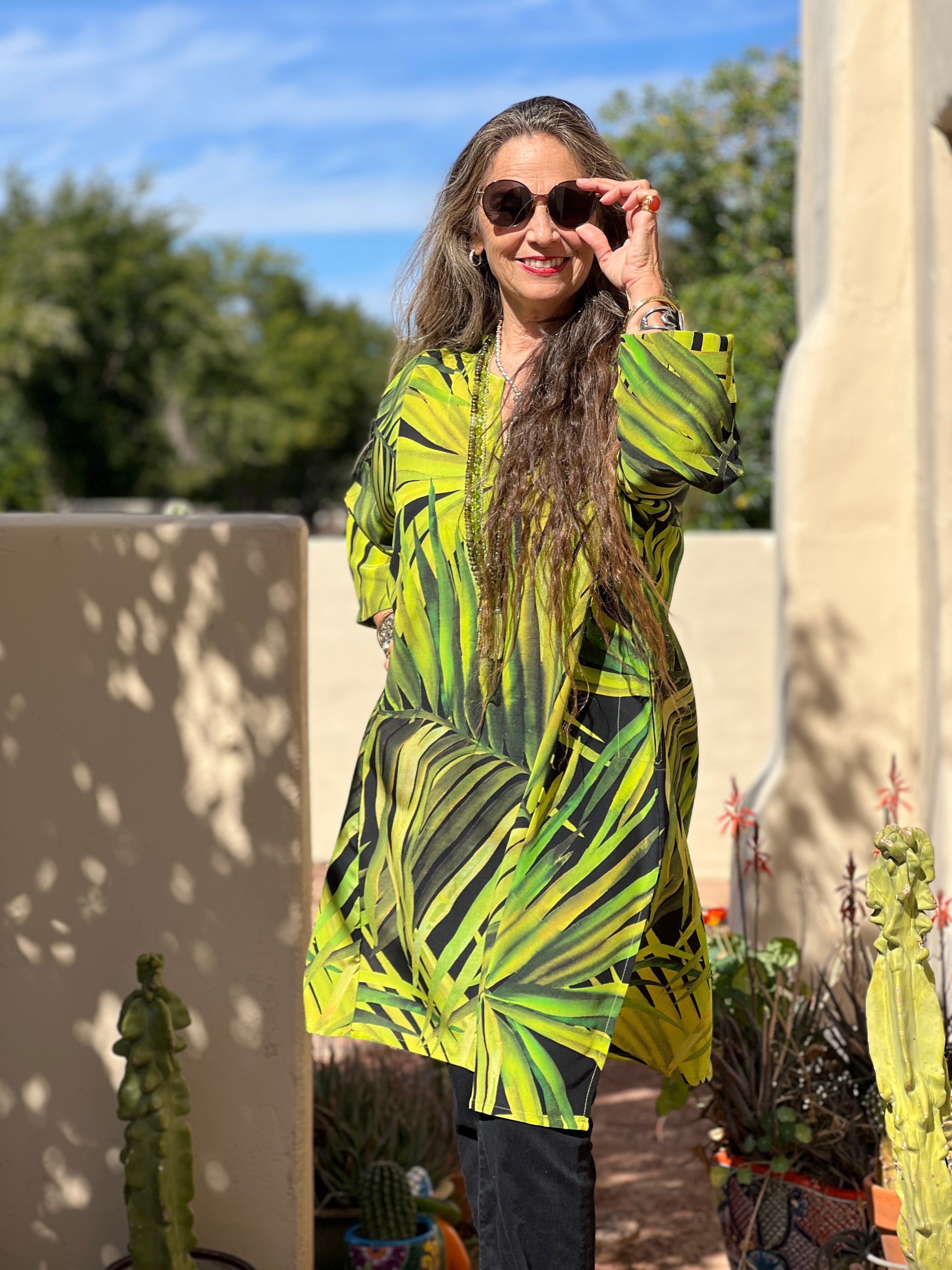 Jungle Love Italian Silk Tunic