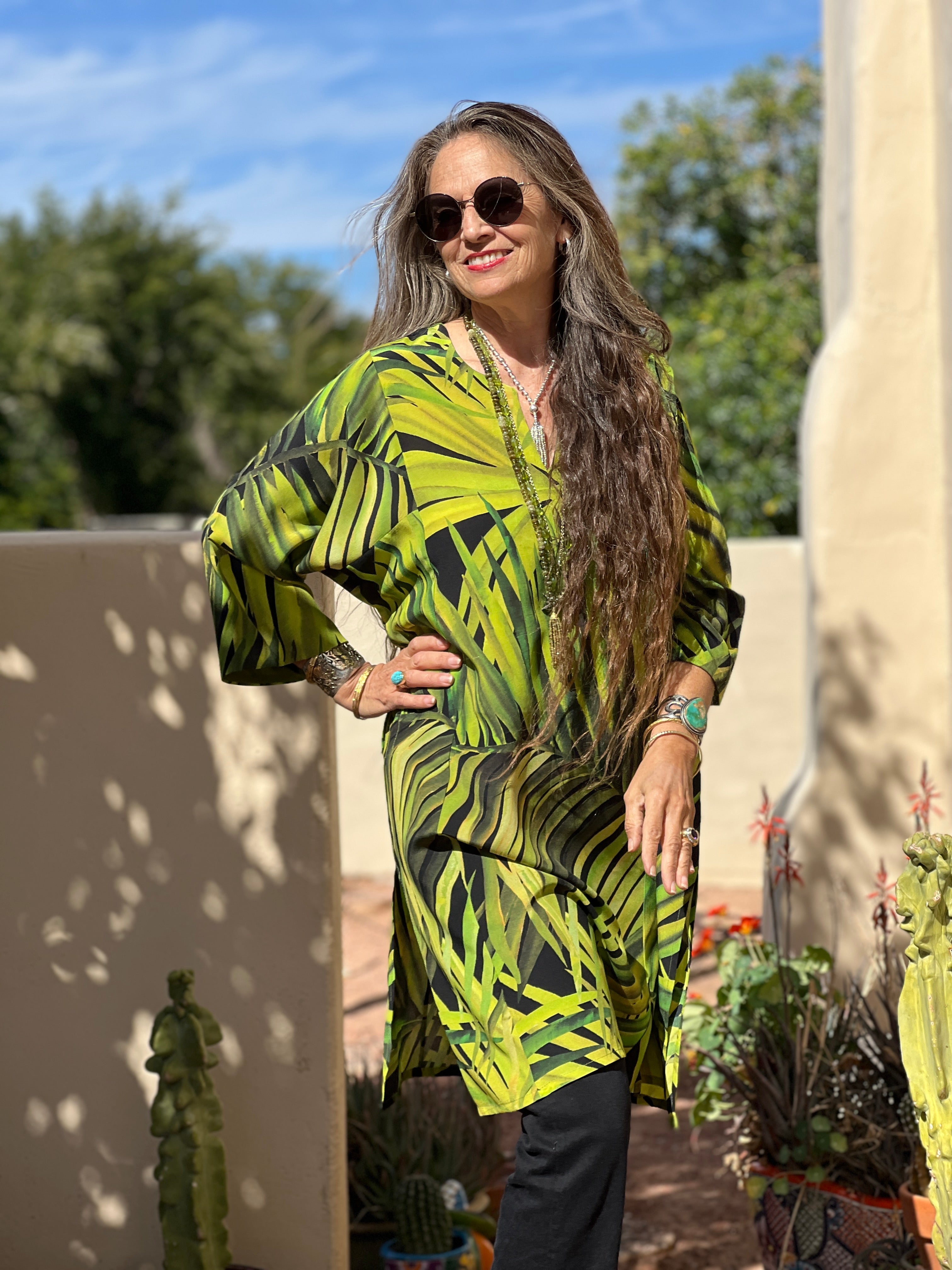 Jungle Love Italian Silk Tunic