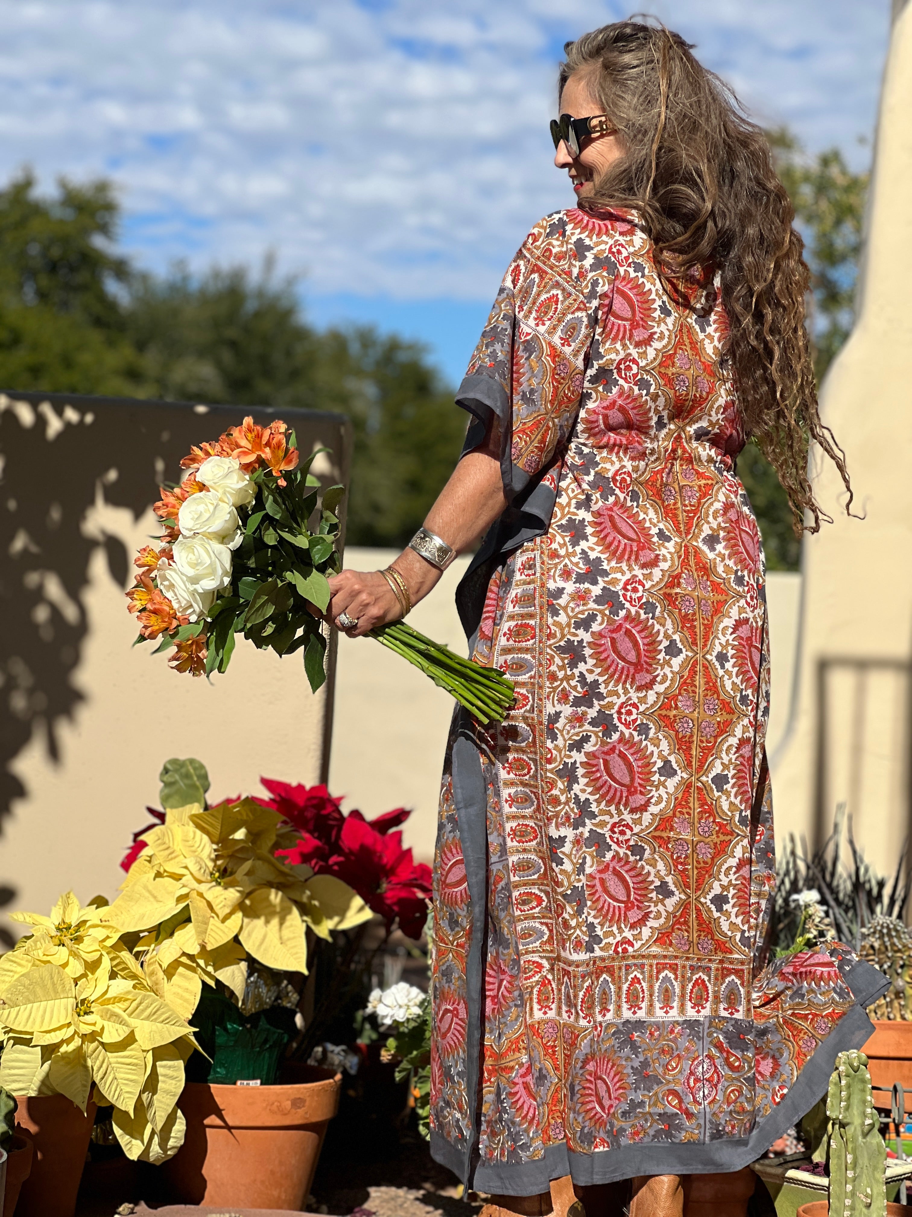 Paloma Paisley Maxi Kaftan Dress