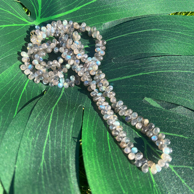 Semi-Precious Labradorite Drop Necklace