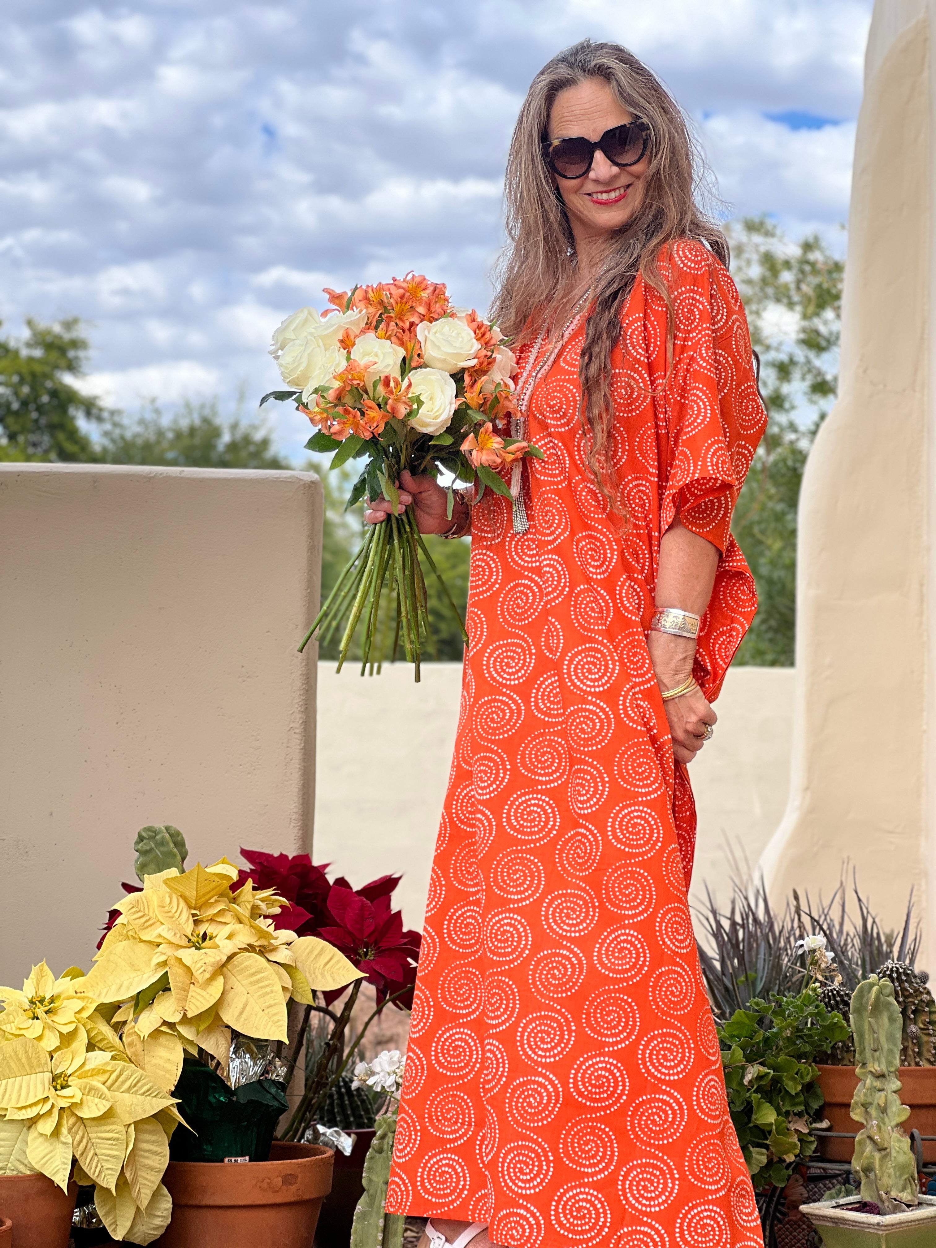 Orange Karma Pax Relax Kaftan