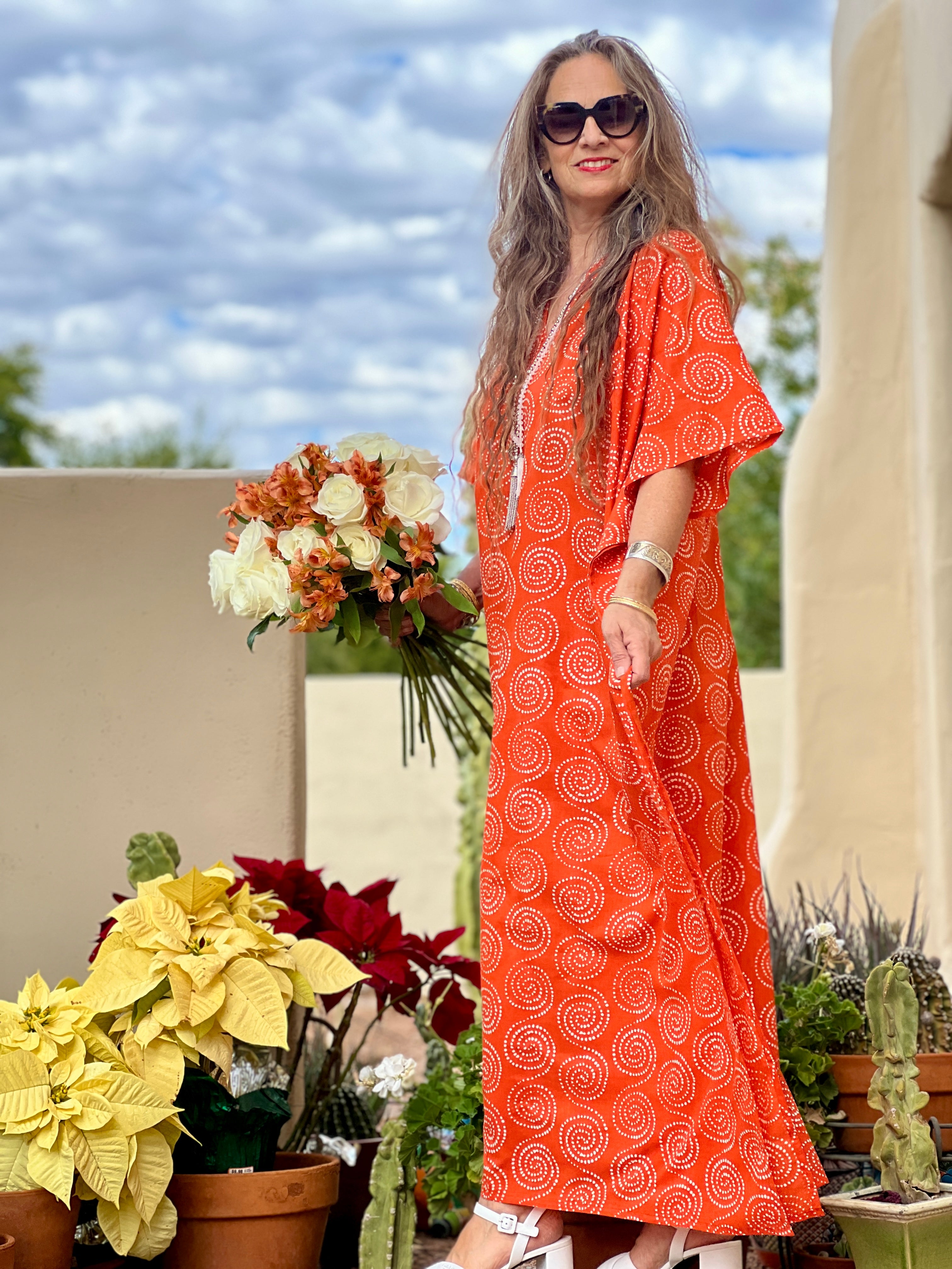 Orange Karma Pax Relax Kaftan