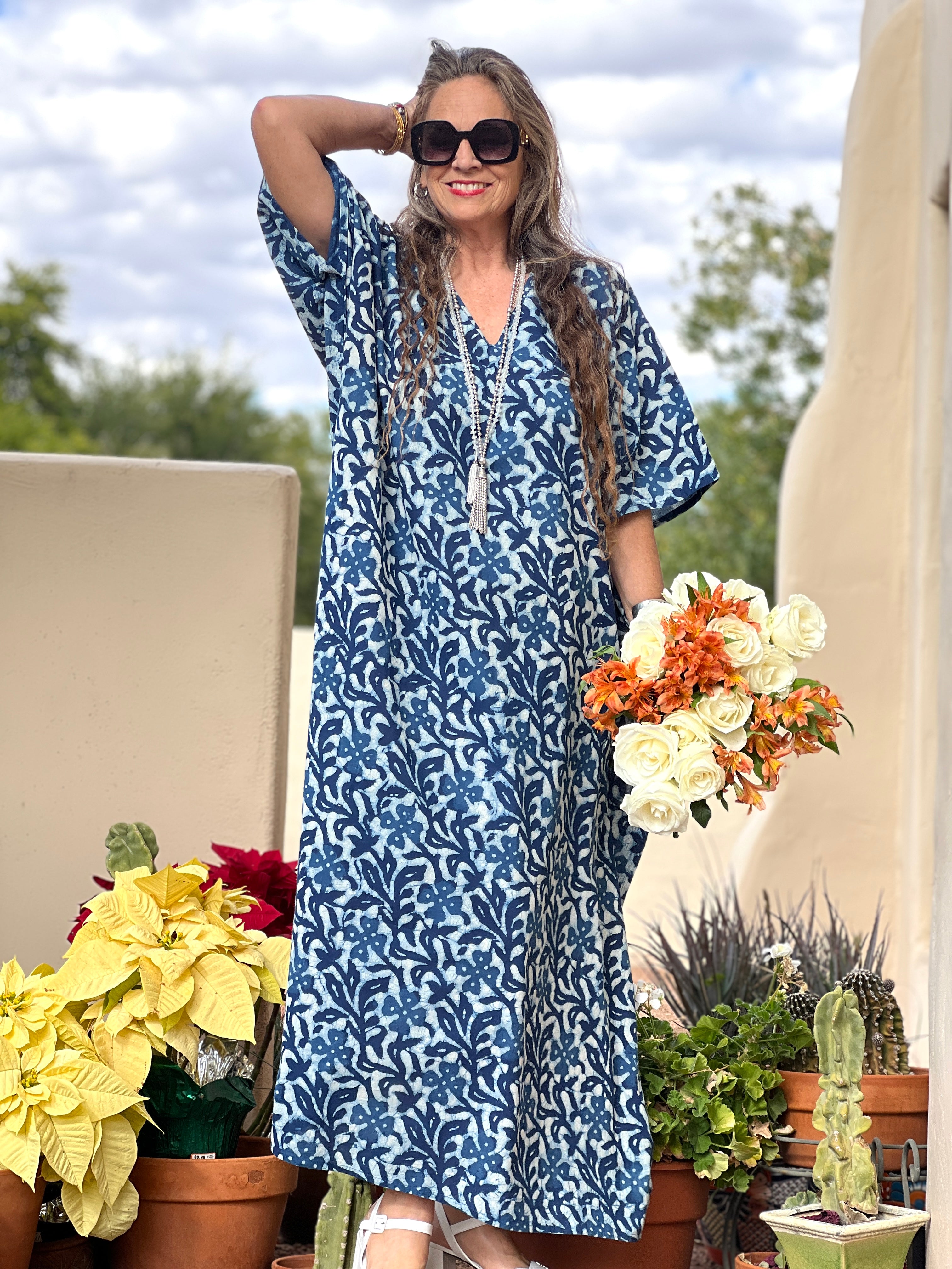 Isadora Pax Relax Indigo Kaftan