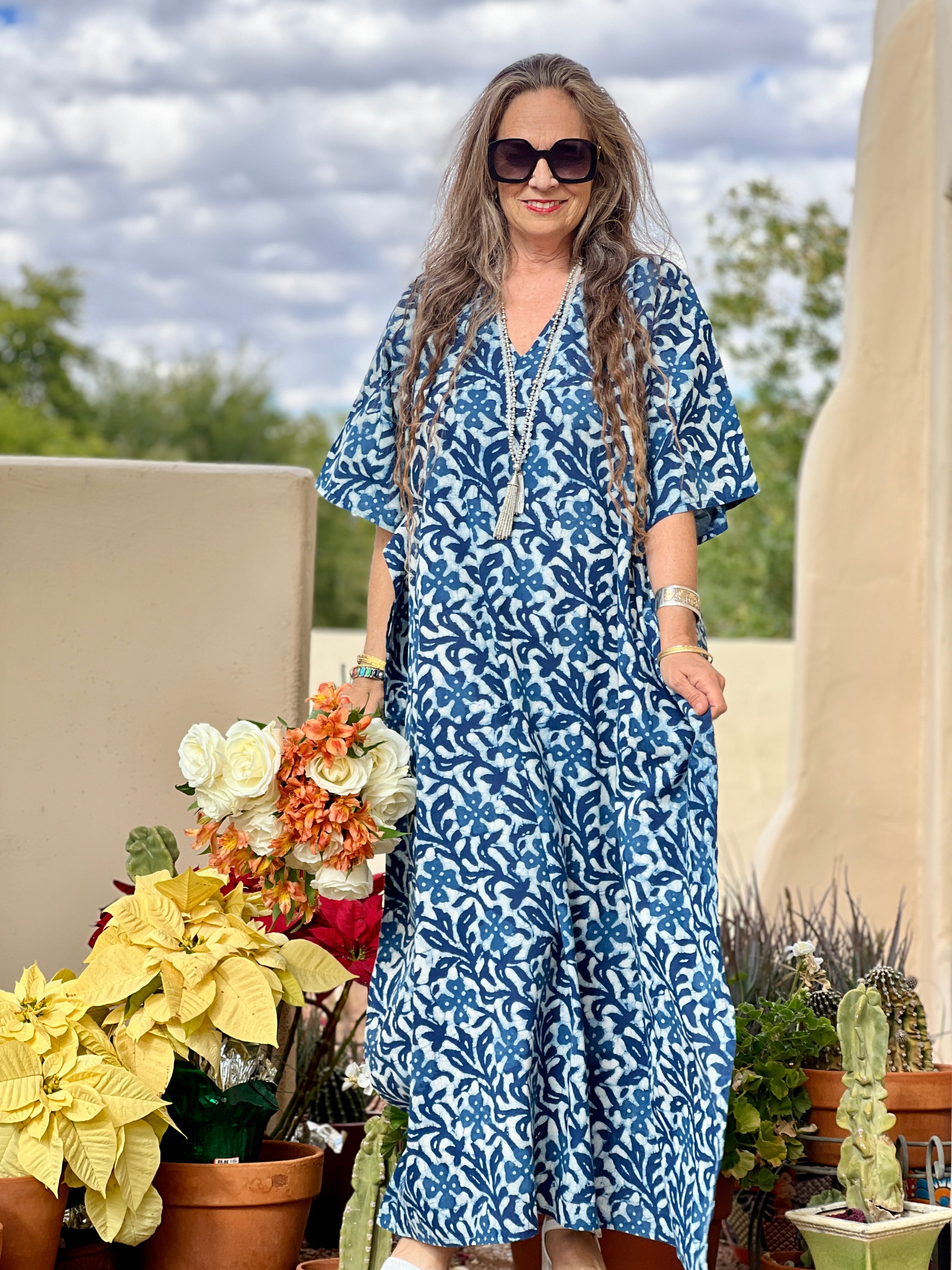 Isadora Pax Relax Indigo Kaftan