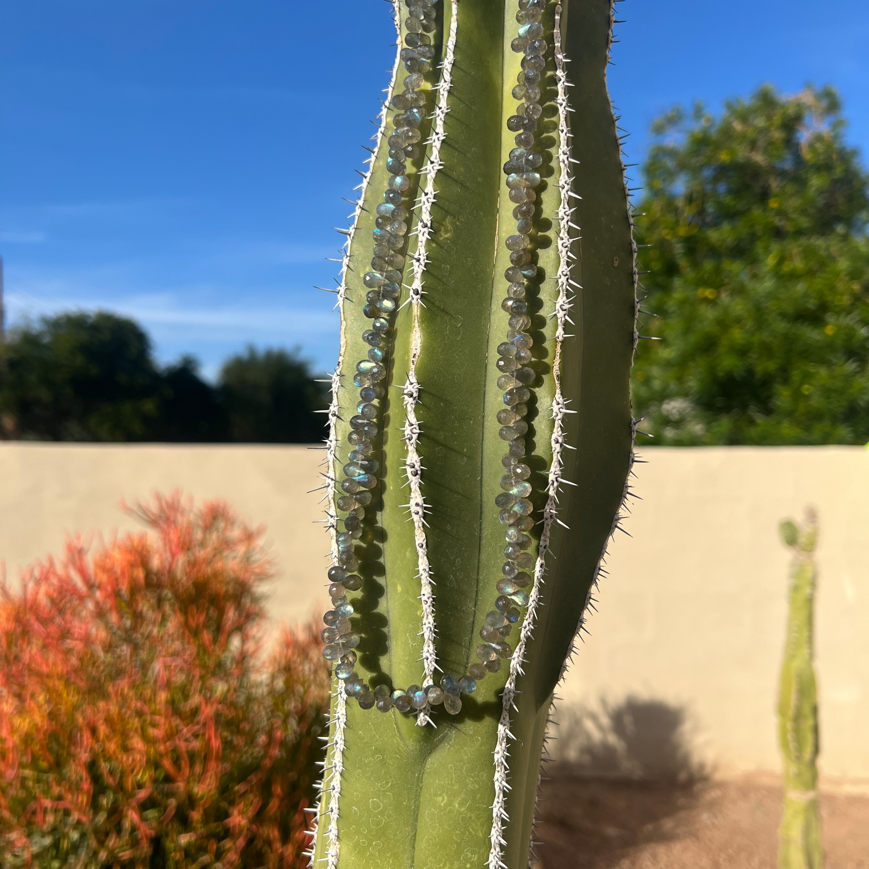 Semi-Precious Labradorite Drop Necklace