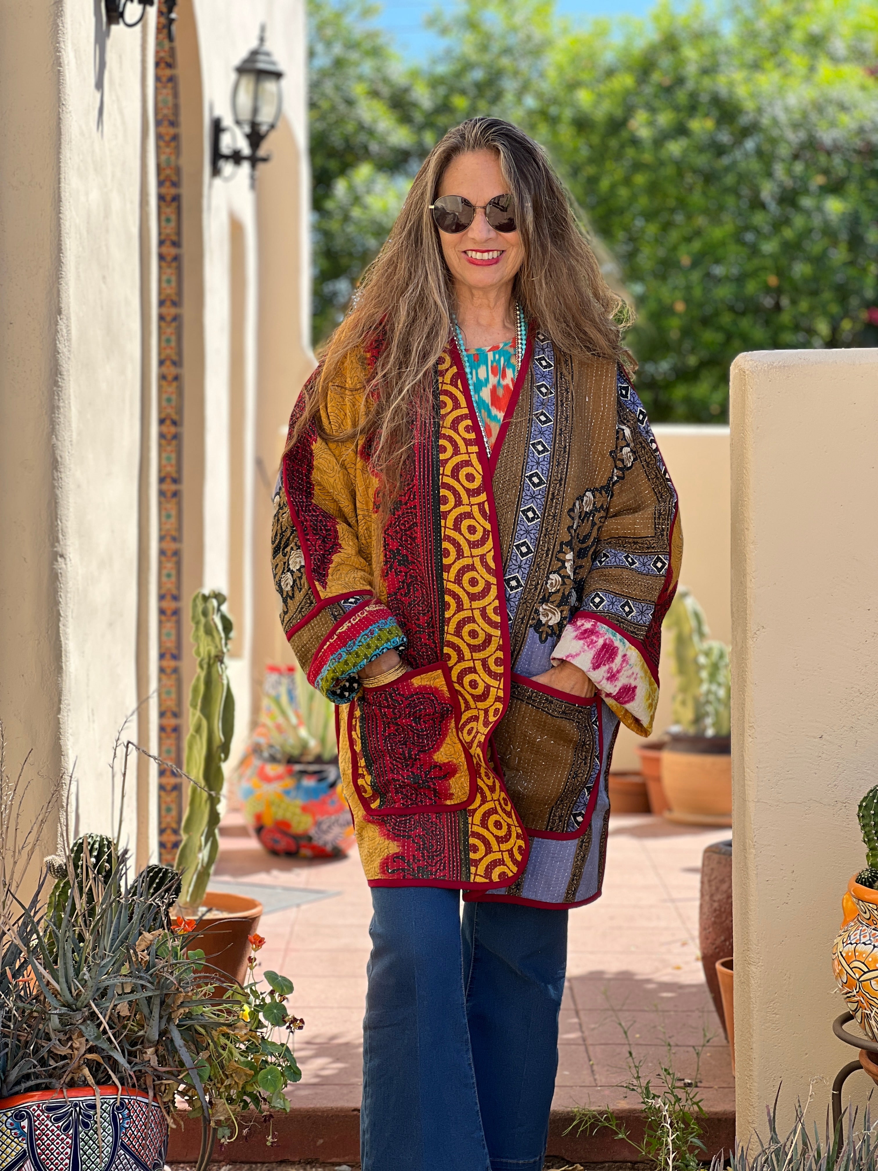 Asansol Kantha Coat One of a Kind