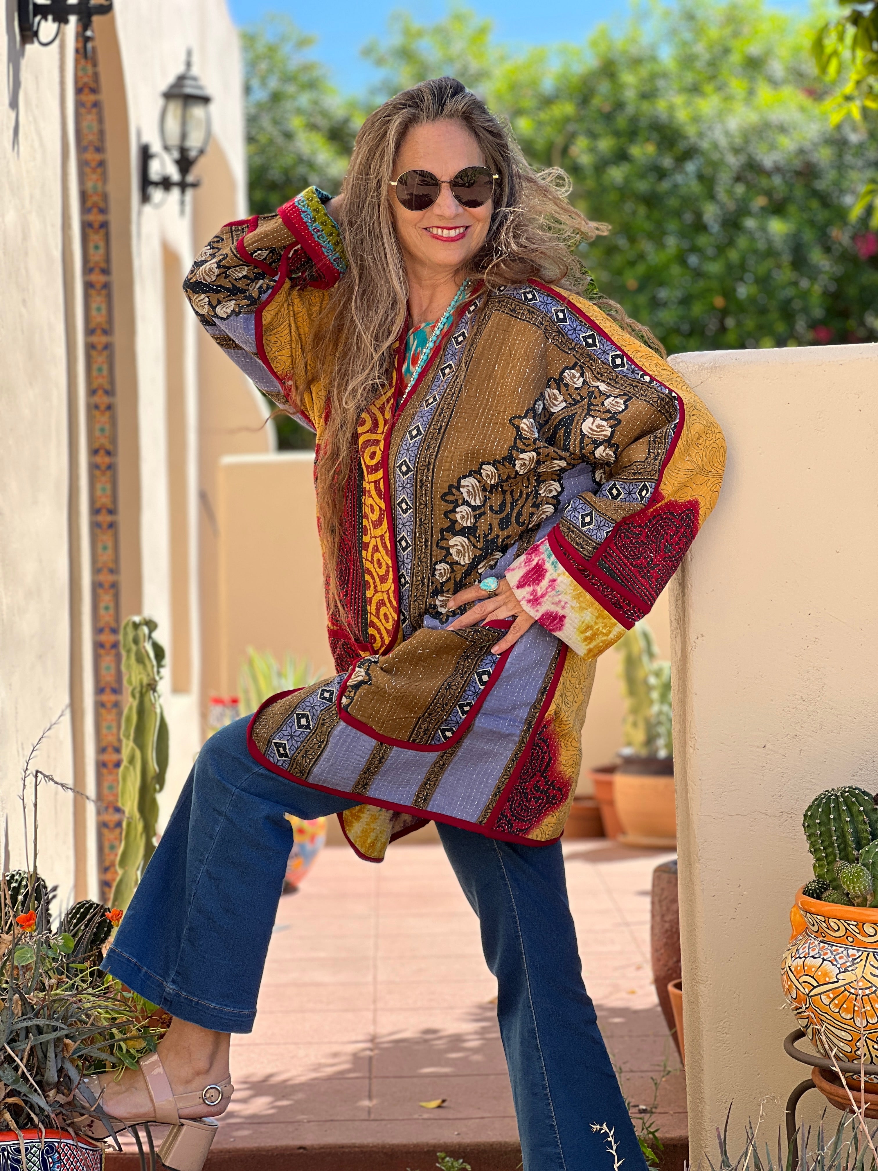 Asansol Kantha Coat One of a Kind