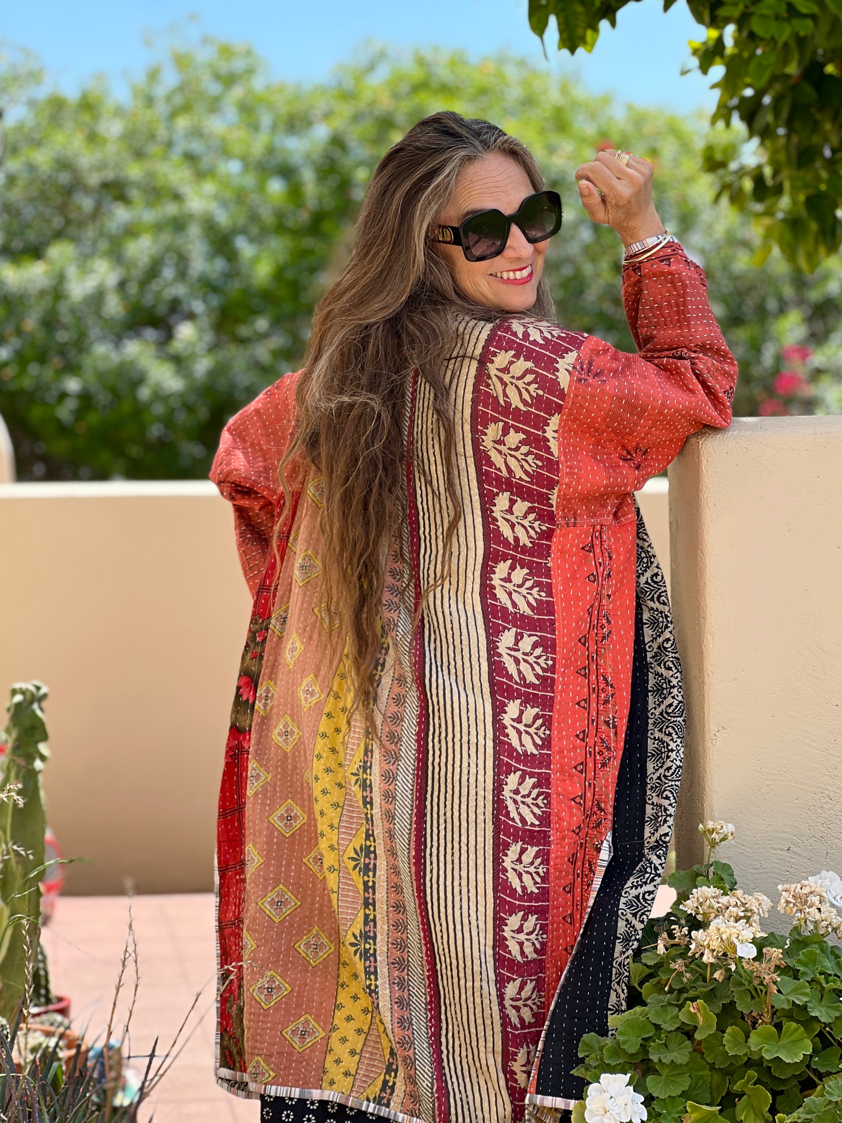 Rena Cotton Kantha Coat ONE OF KIND