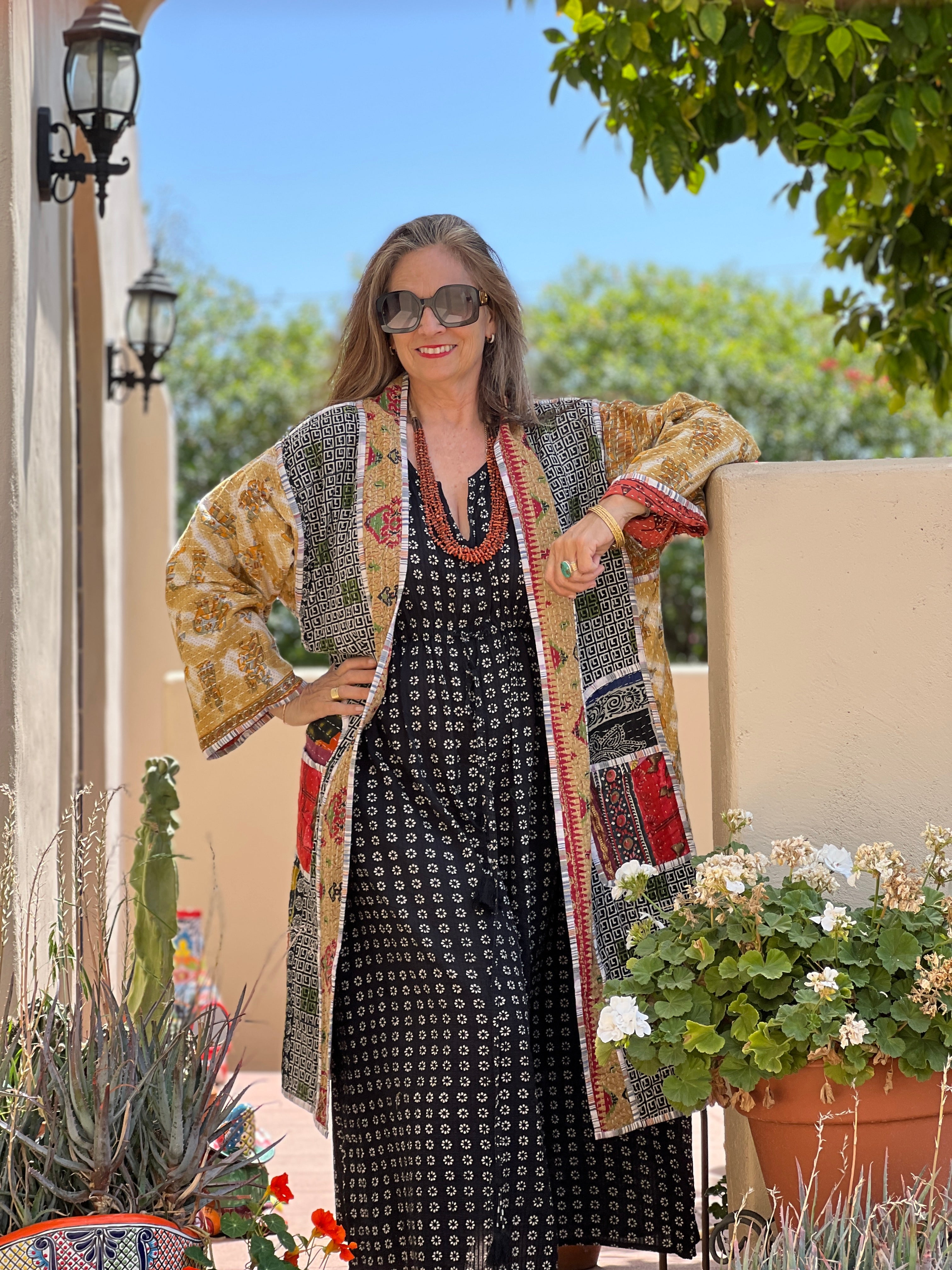 Rena Cotton Kantha Coat ONE OF KIND