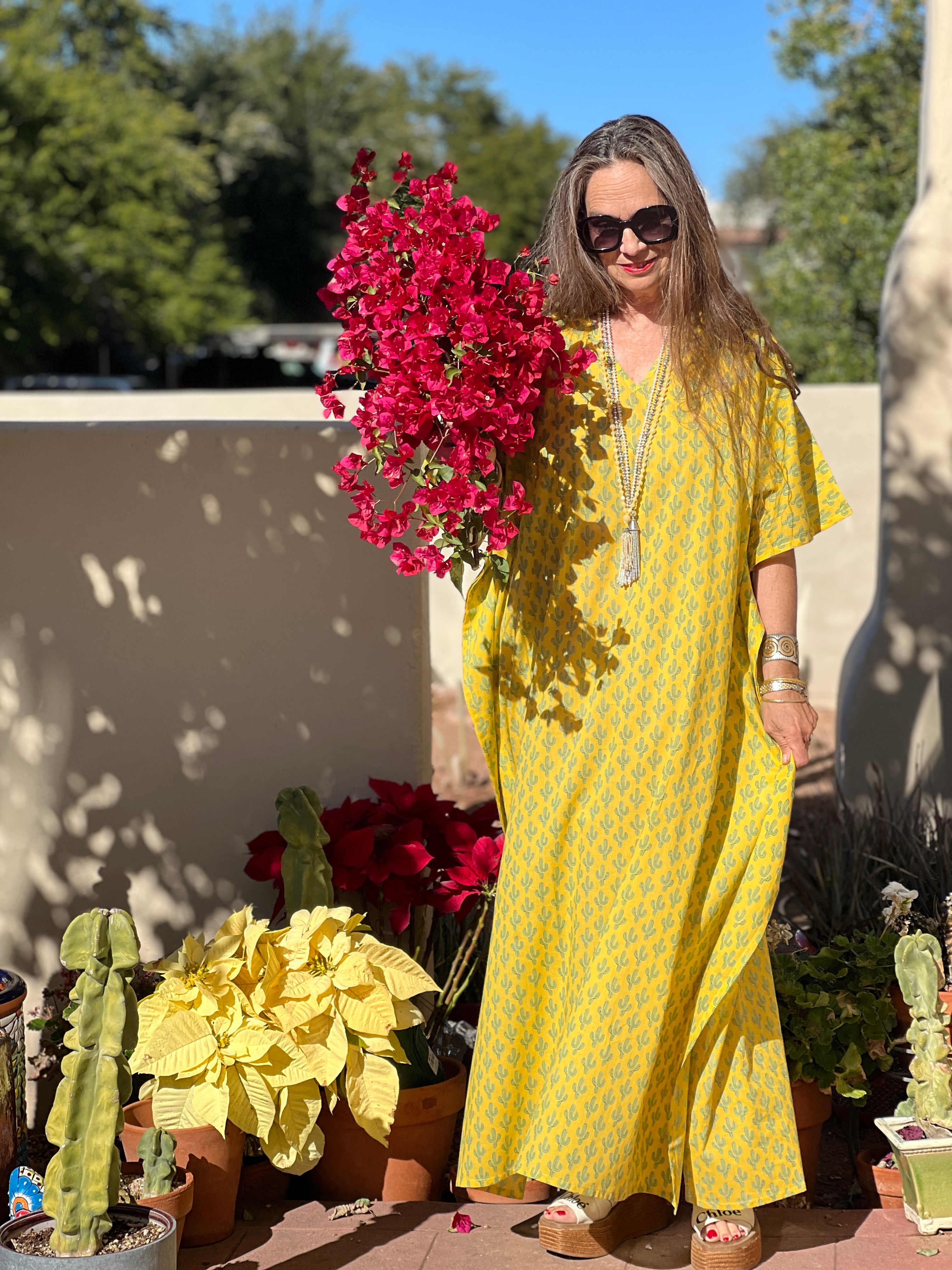 Marigold Cactus Pax Relax Kaftan