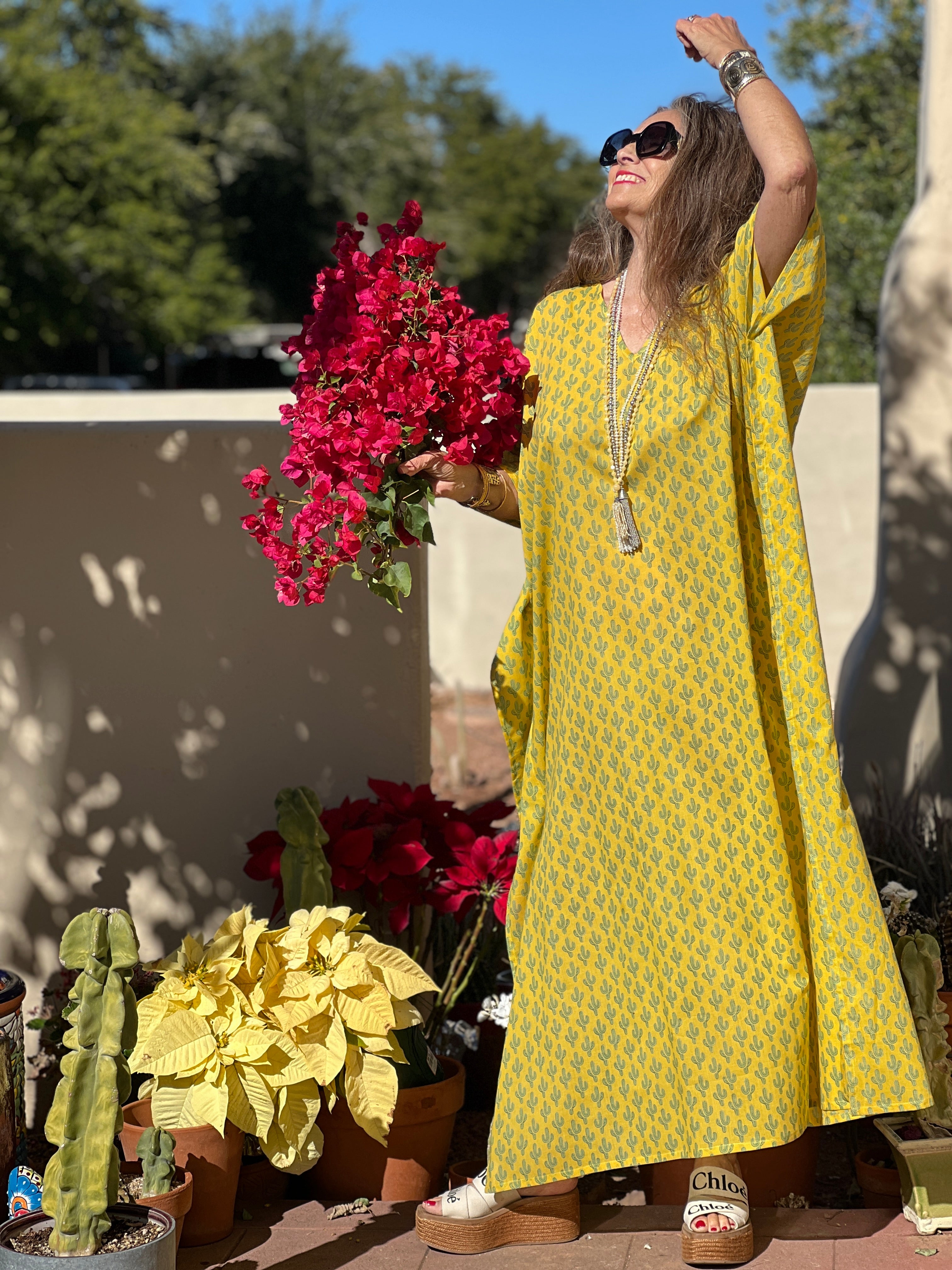 Marigold Cactus Pax Relax Kaftan