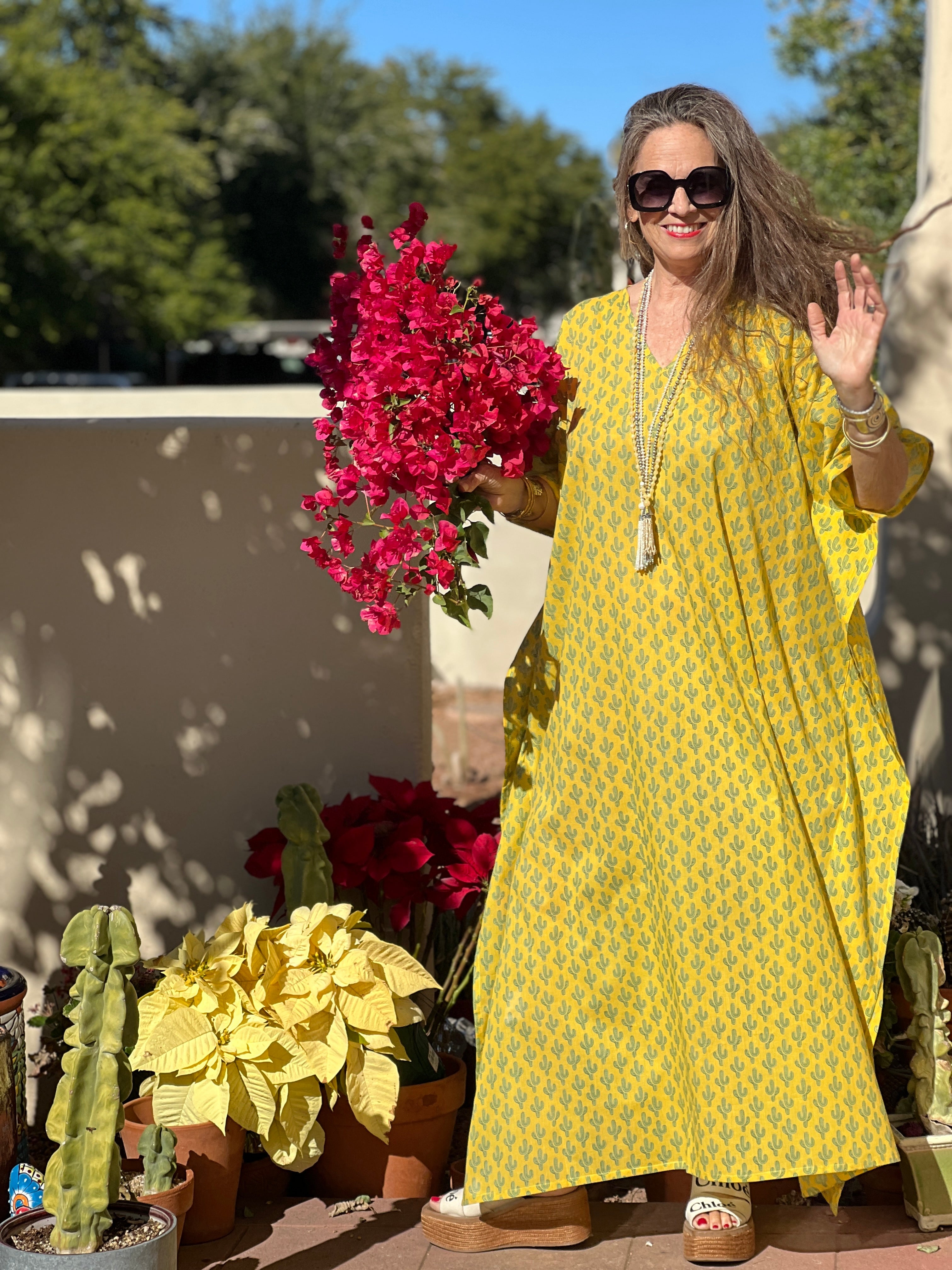 Marigold Cactus Pax Relax Kaftan