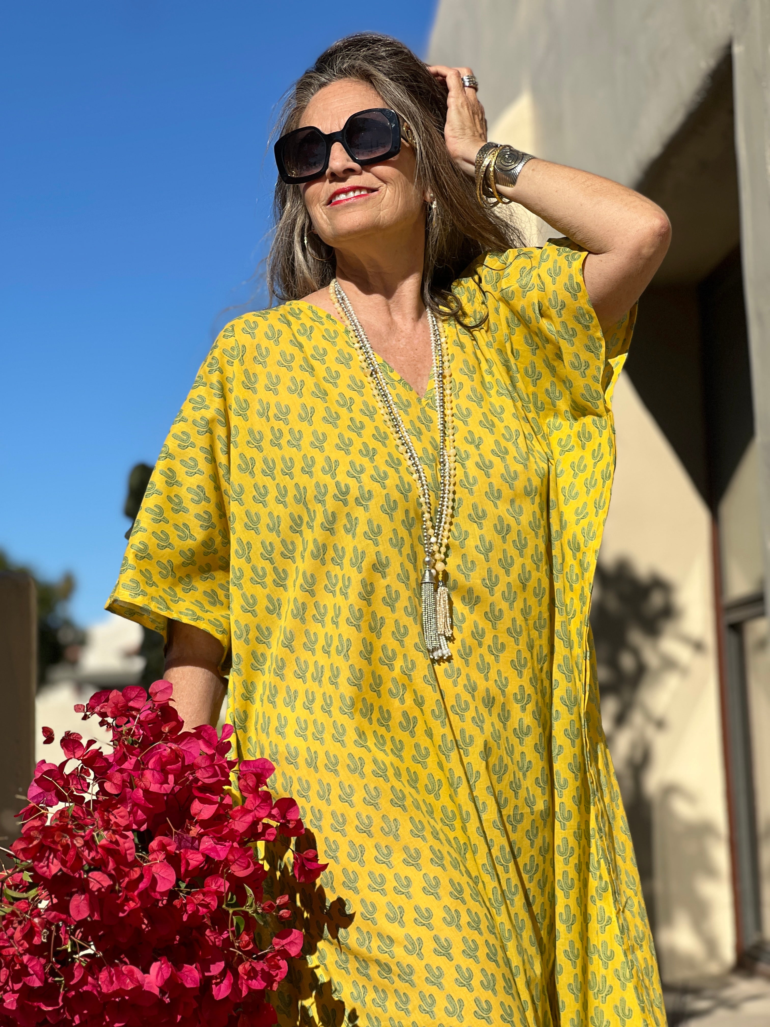 Marigold Cactus Pax Relax Kaftan