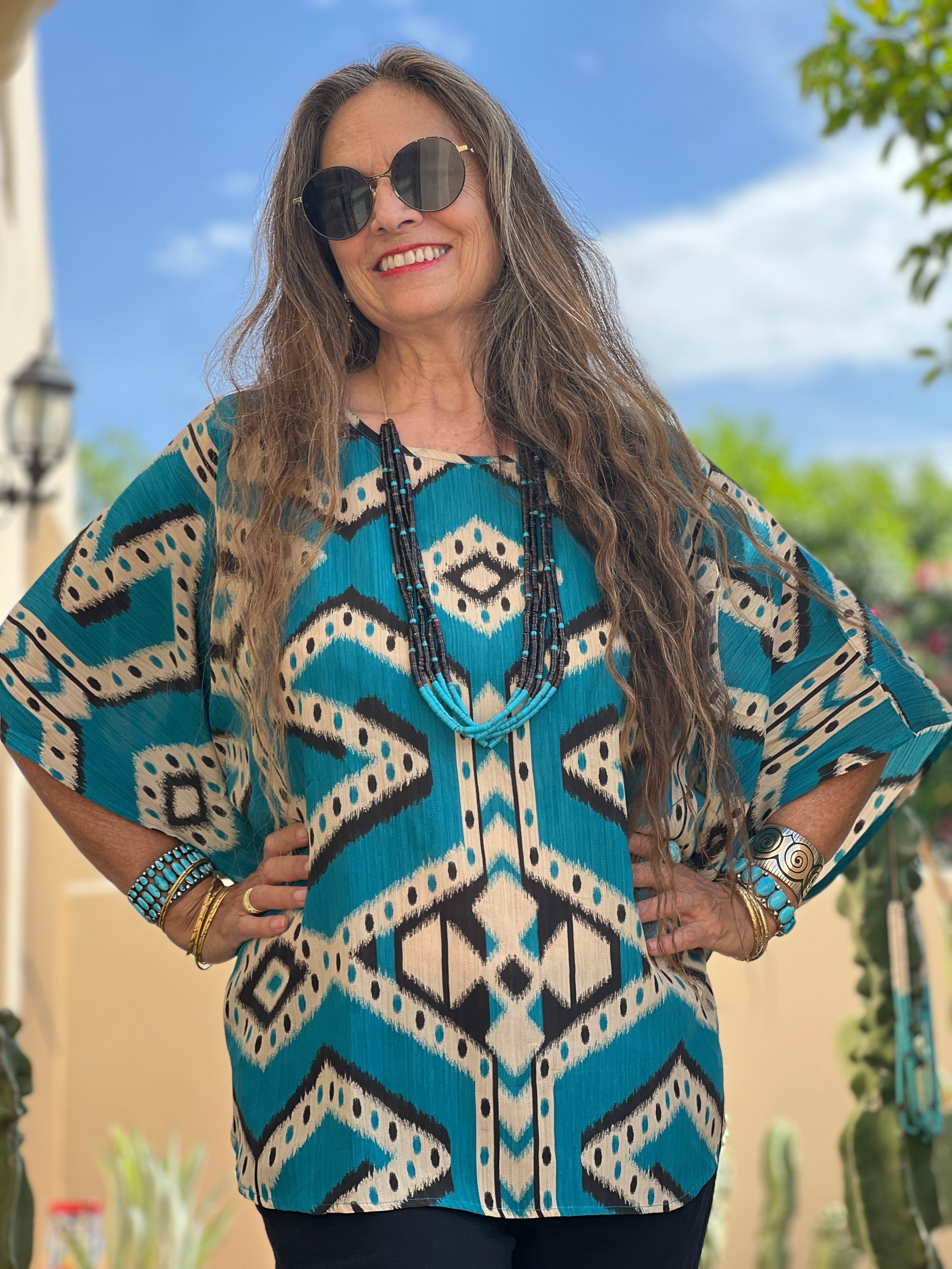 Heishi Shell and Turquoise Neckalce Santo Domingo