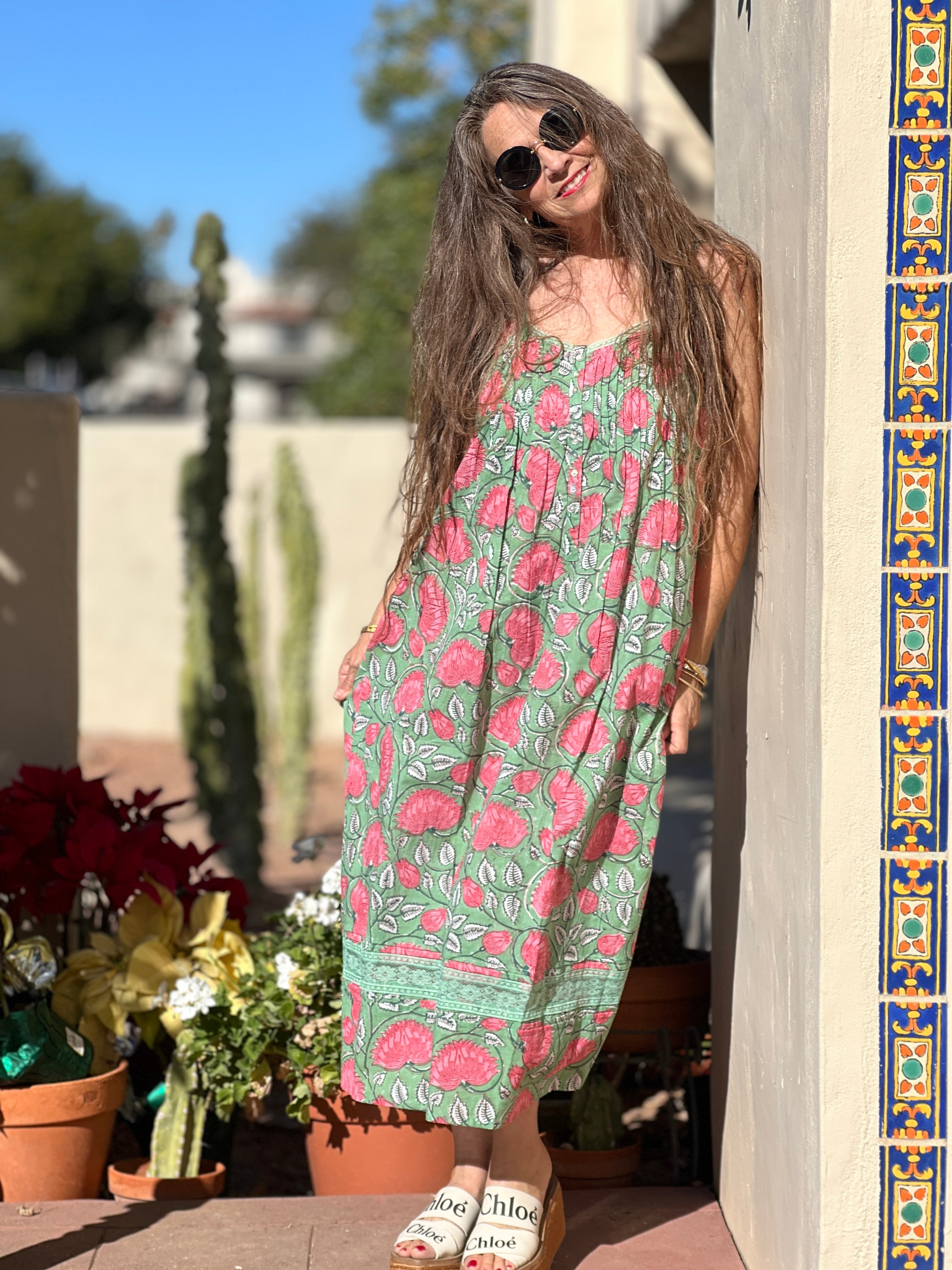 Francis Floral Sleeveless Night Gown