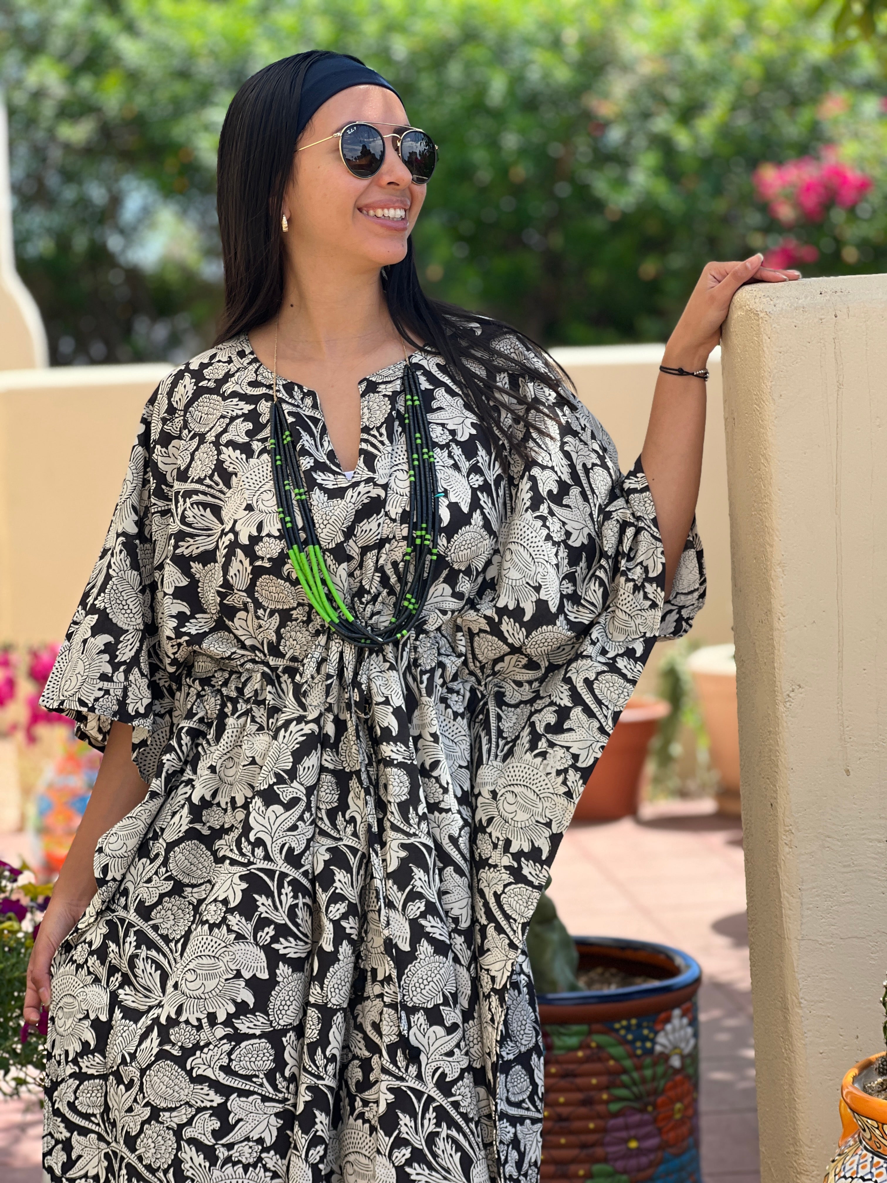 Laura Ebony Midi Kaftan Dress Store Credit