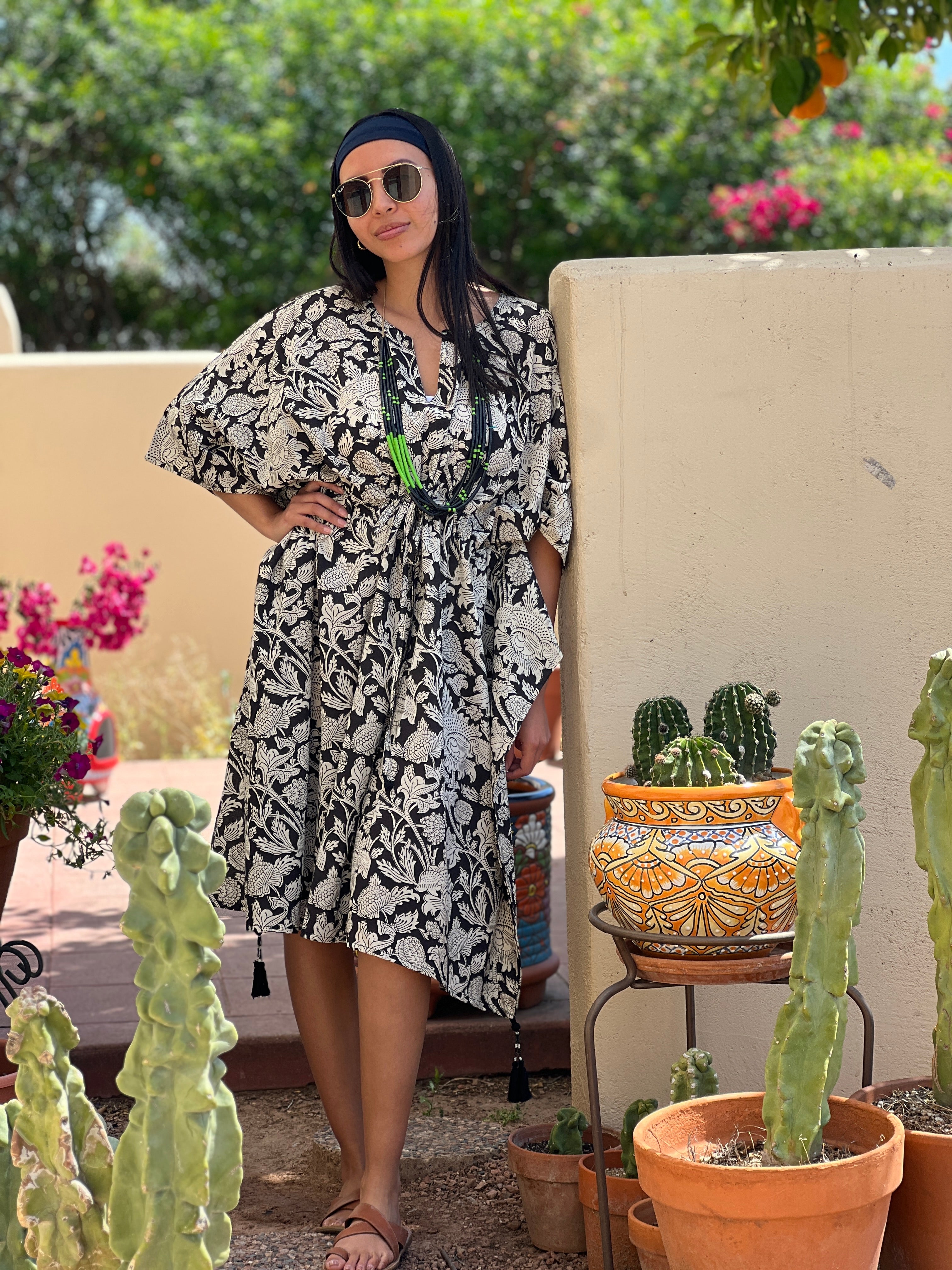 Laura Ebony Midi Kaftan Dress Store Credit