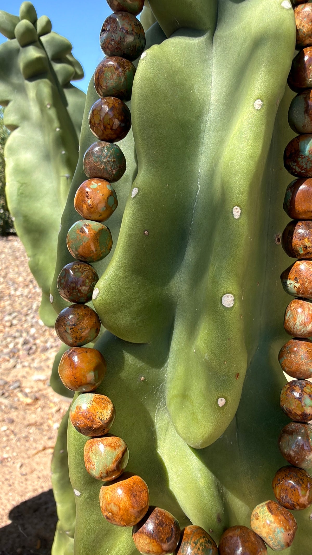 Super Rare King Manassa Turquoise Gumball Necklace Santo Domingo
