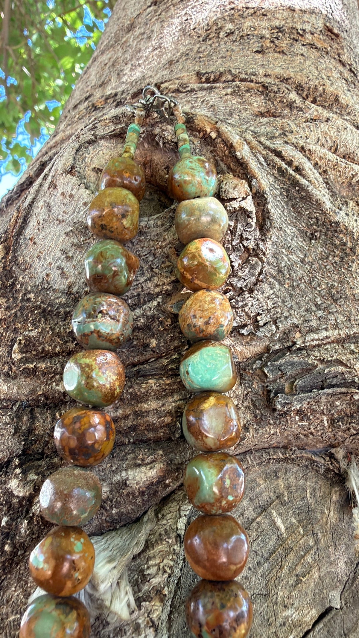 Super Rare King Manassa Turquoise Gumball Necklace Santo Domingo
