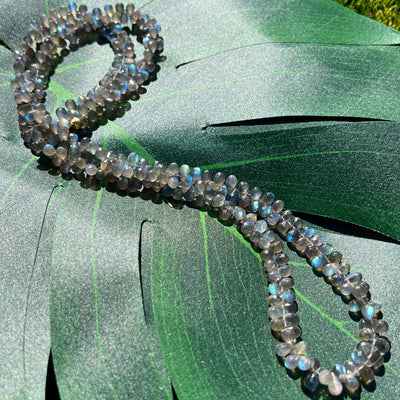 Unique Semi-Precious Labradorite Drop Necklace