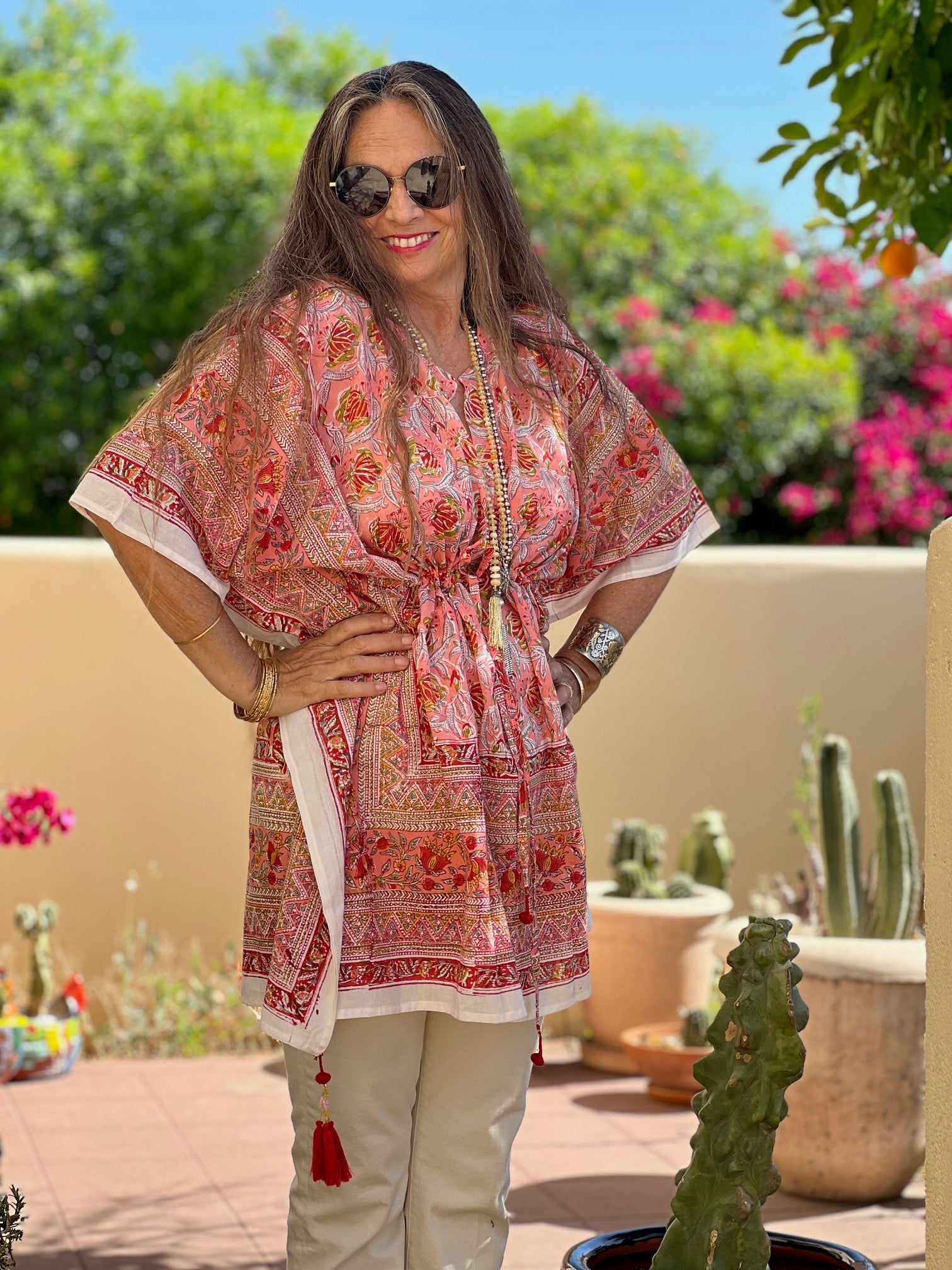 Georgia Short Cotton Kaftan