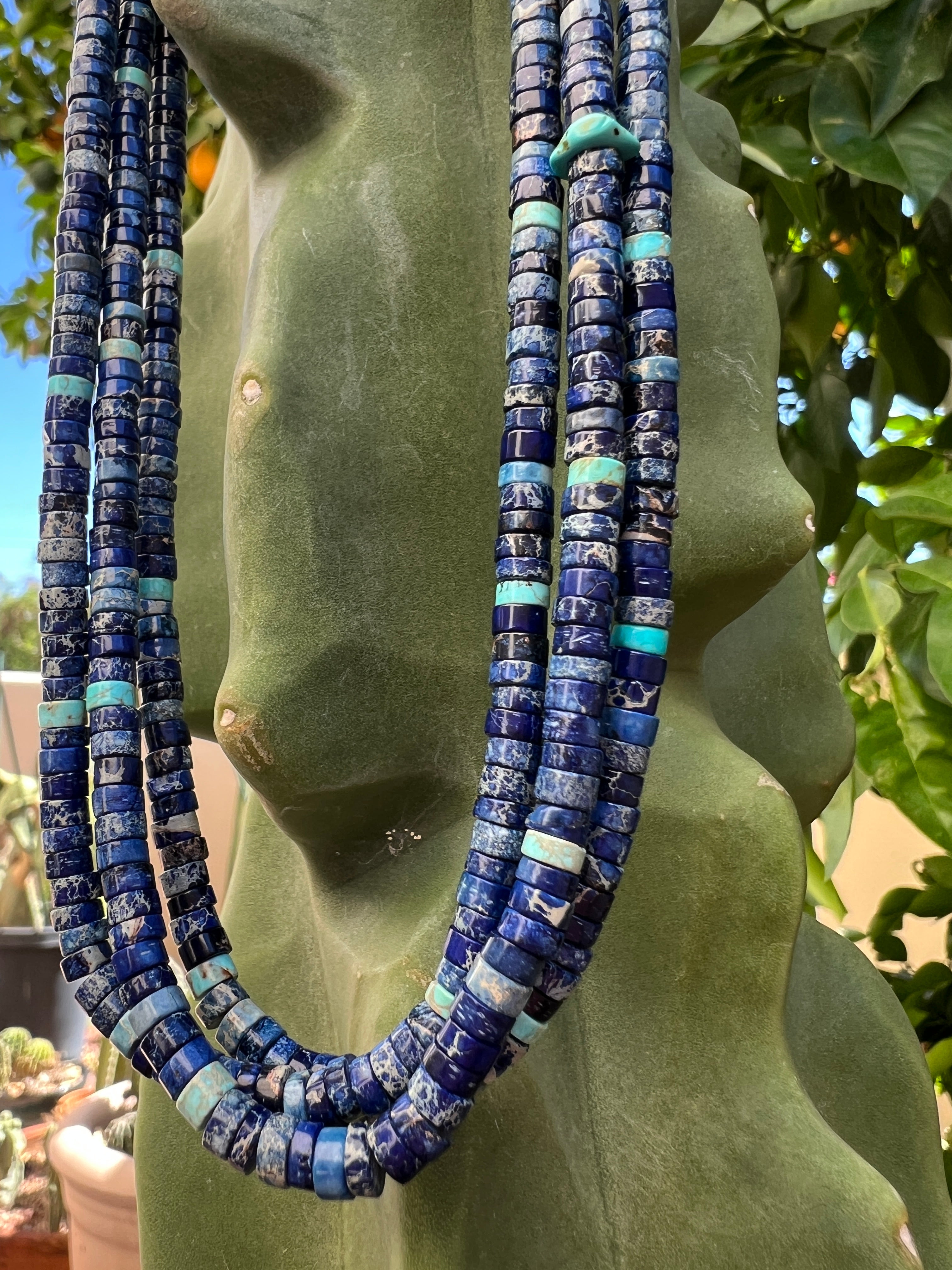 Lapis and Turquoise Necklace Santo Domingo