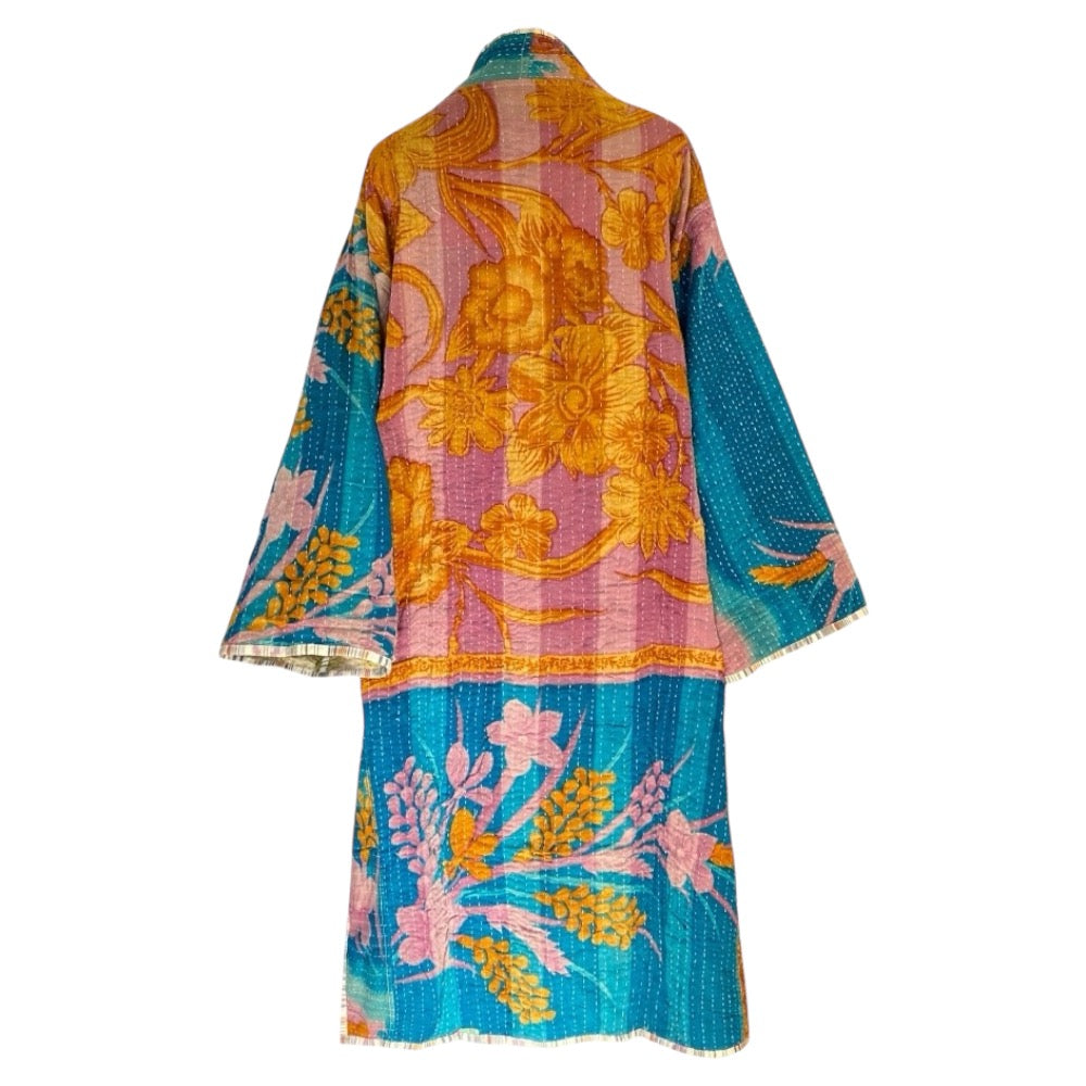 Nayla cotton quilted vintage kantha coat