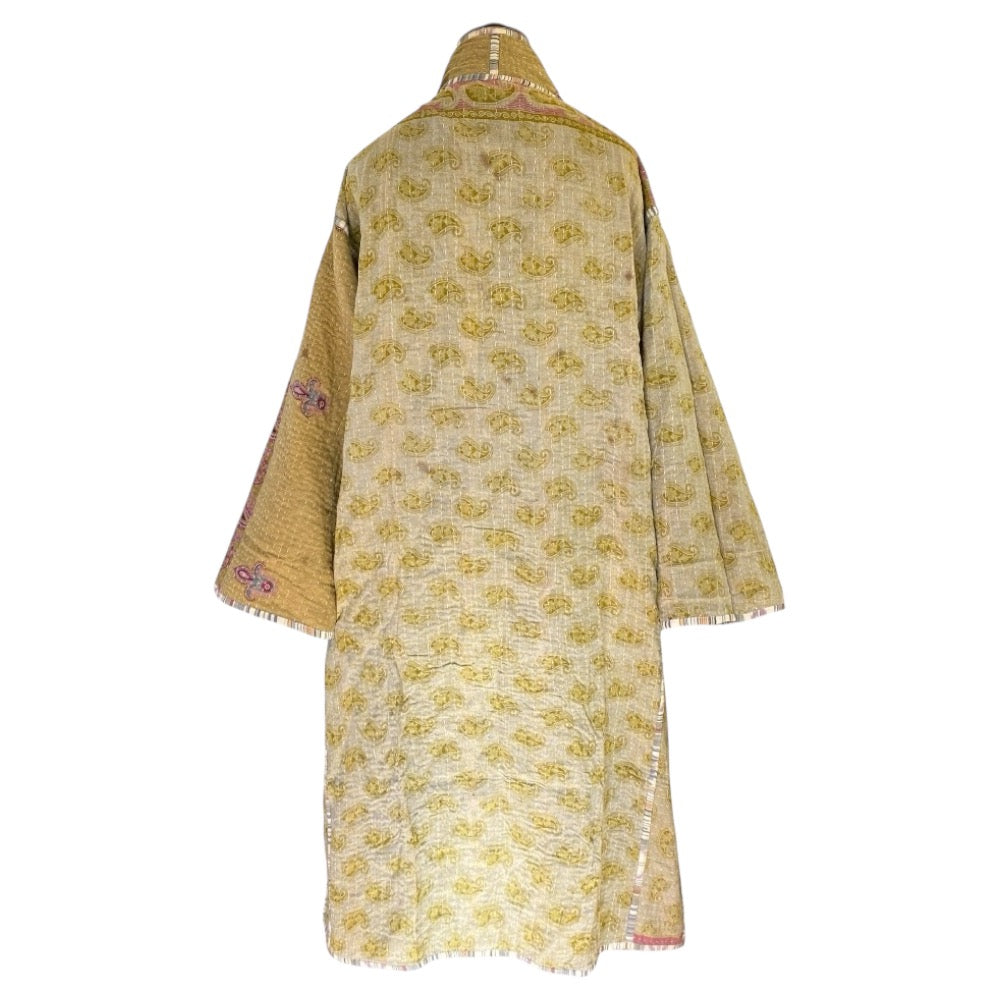 Nayla cotton quilted vintage kantha coat