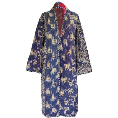 Jeju Vintage Quilted Kantha Coat ONE OF KIND