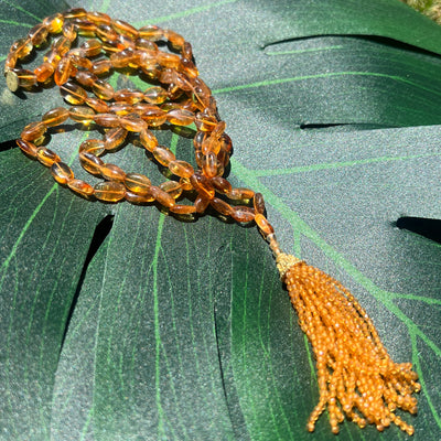 Semi-precious Citrine Mala Necklace