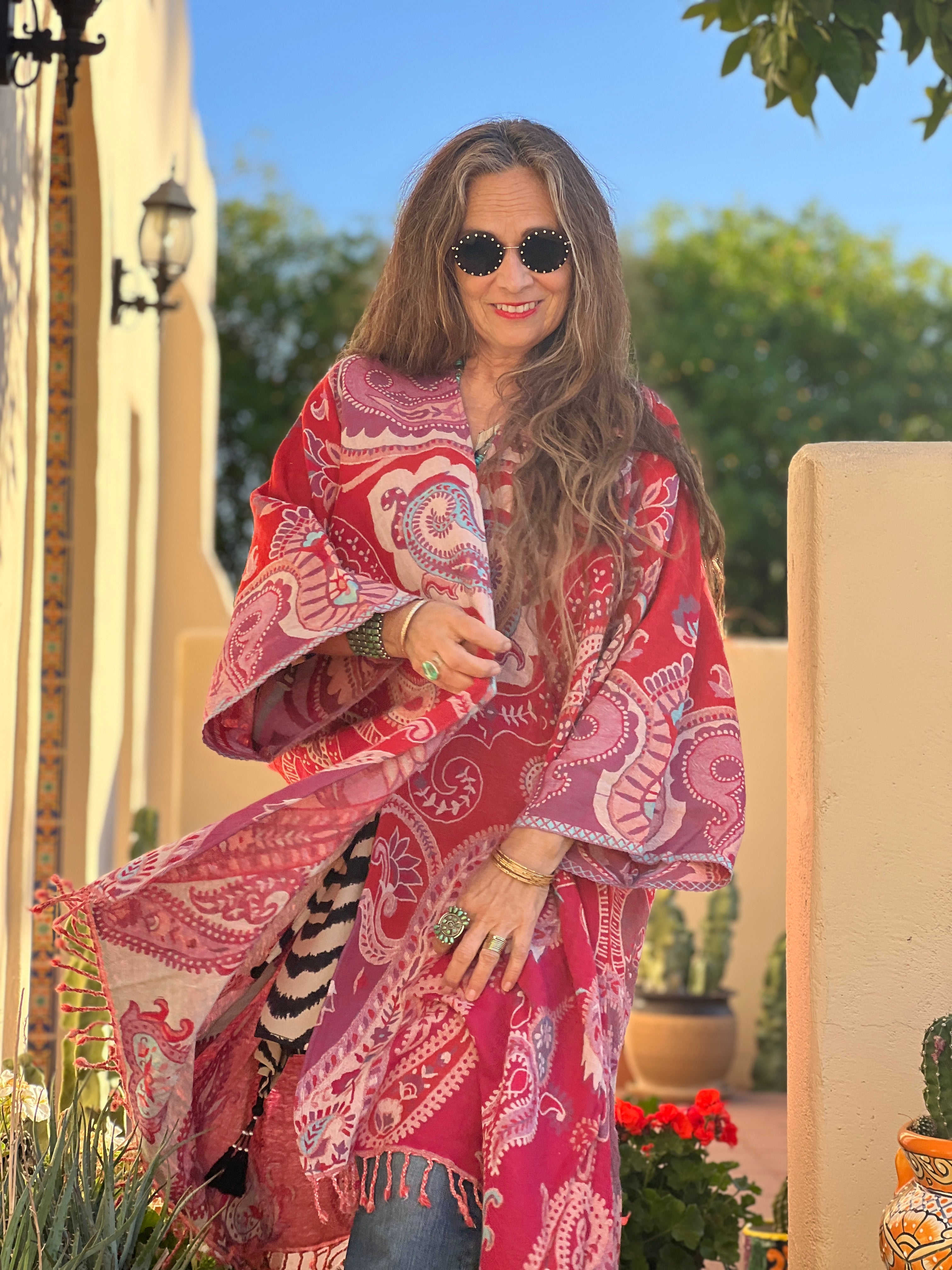 Dugadda Pink Kimono Coat ONE OF A KIND