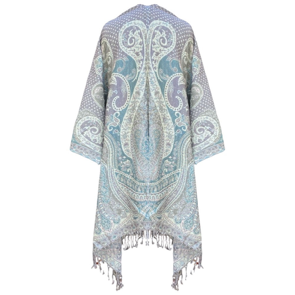 Mandawa Blue Kimono Coat ONE OF A KIND