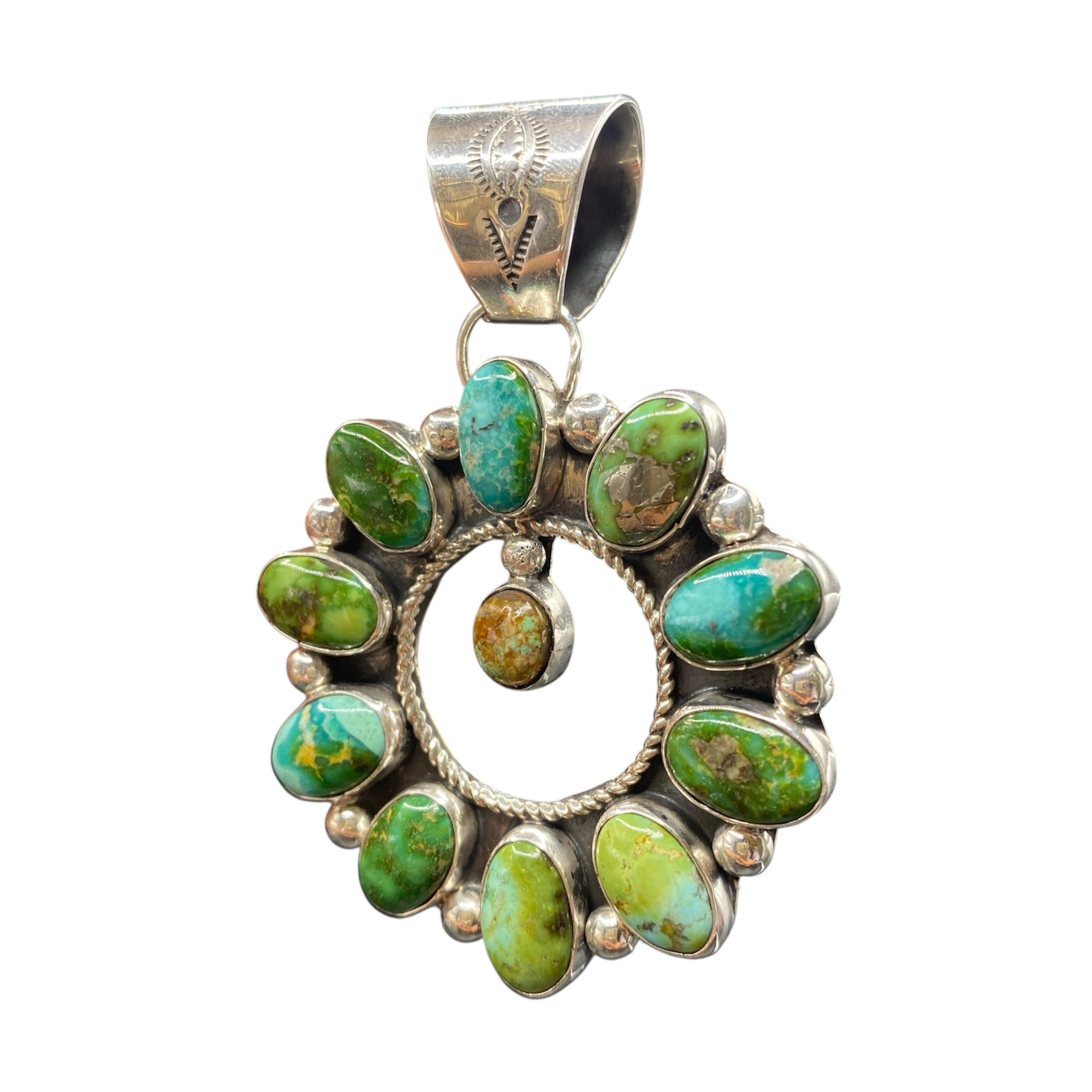 Royston Turquoise Navajo Wreath Pin