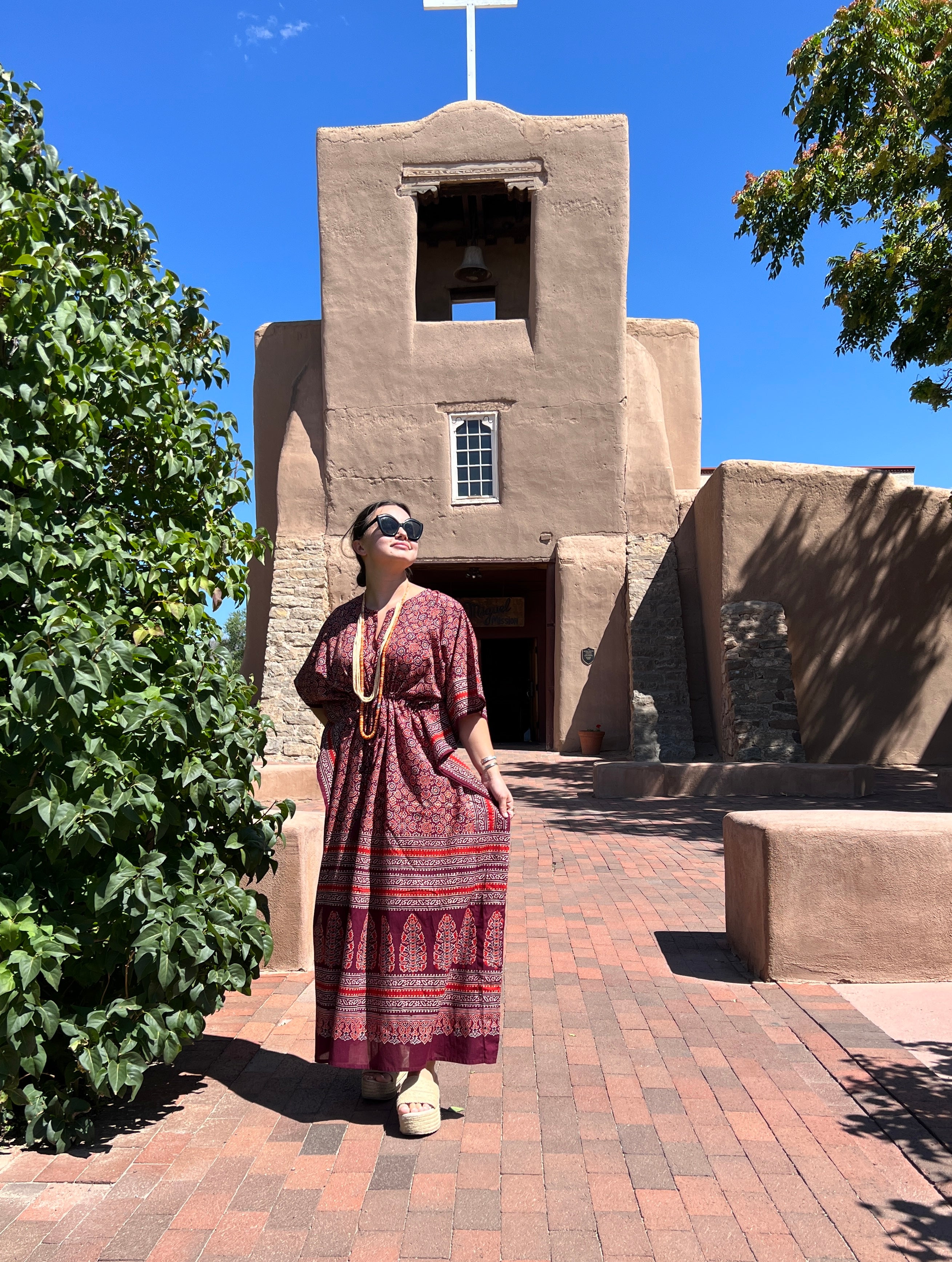 Plum Petals Maxi Kaftan Dress