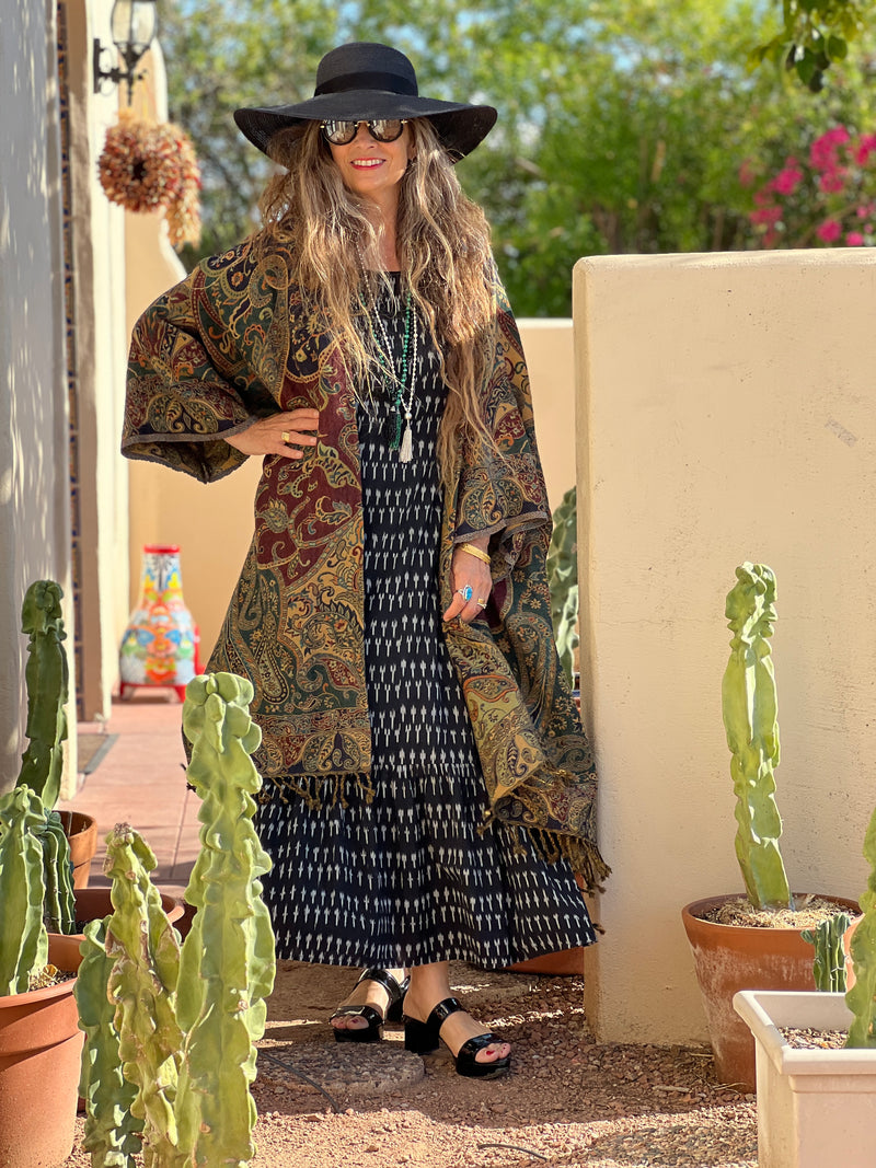 Padua Paisley Reversible Kimono Coat