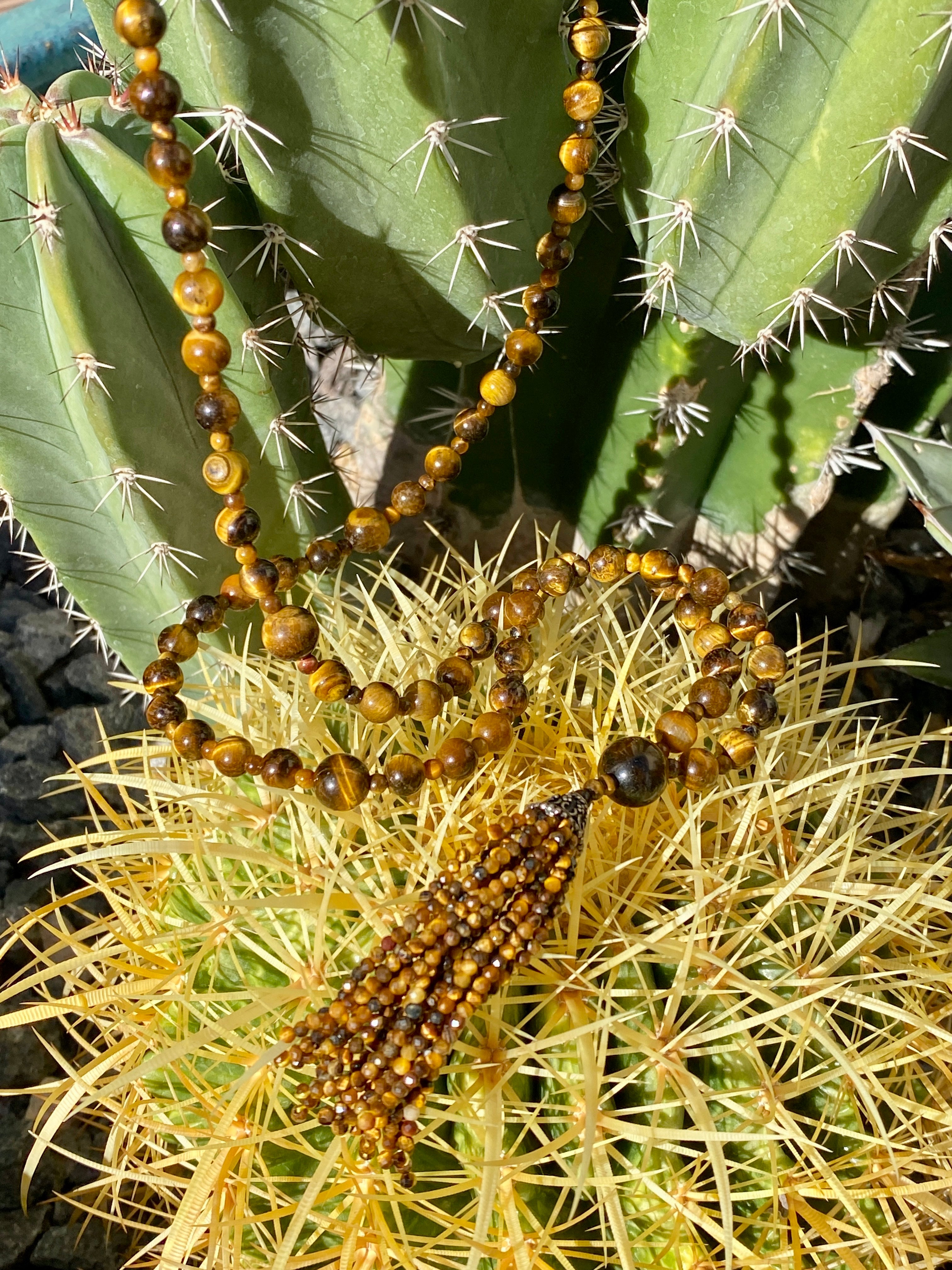 Semi Precious Tiger's Eye Mala