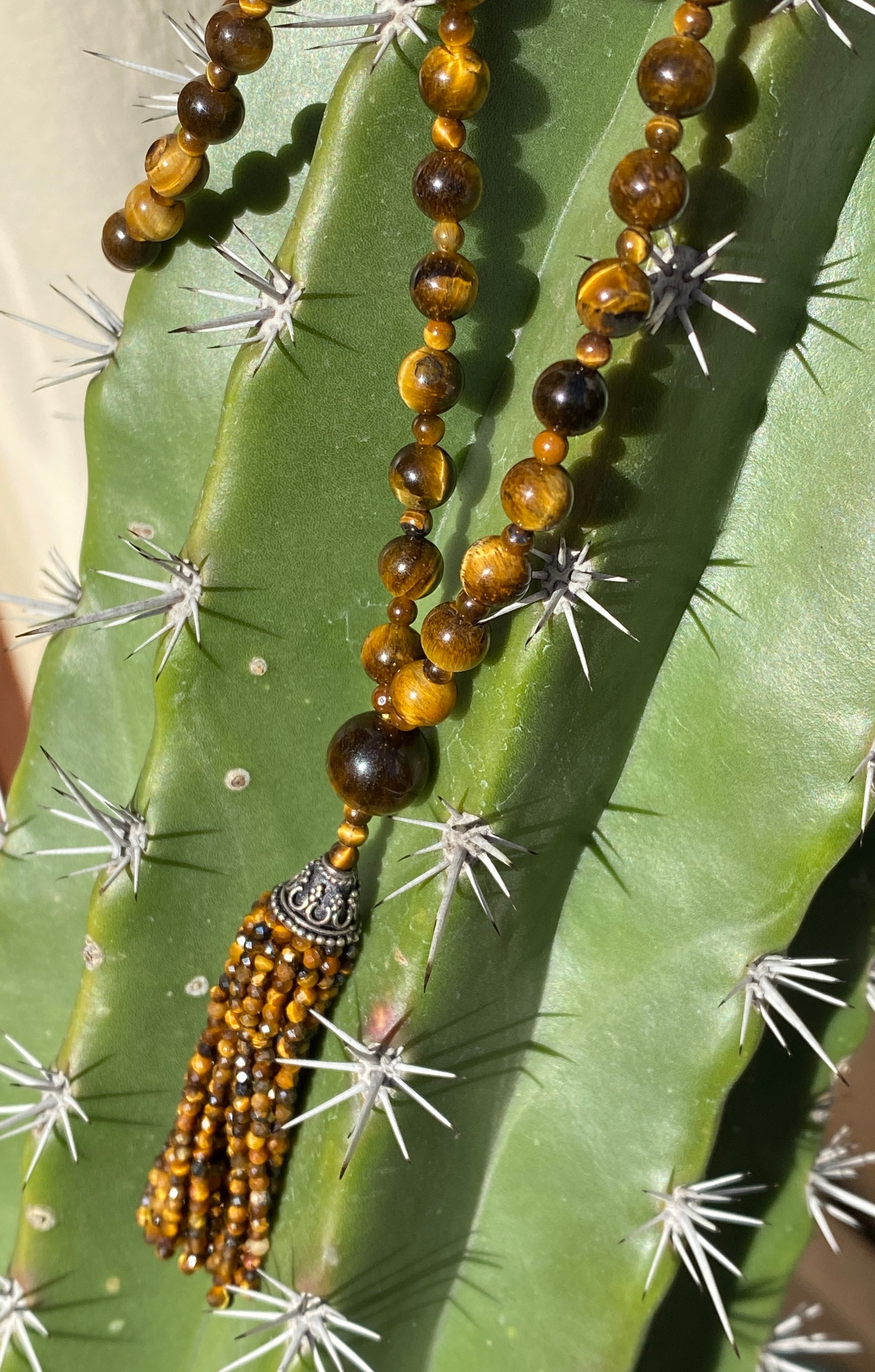 Semi Precious Tiger's Eye Mala