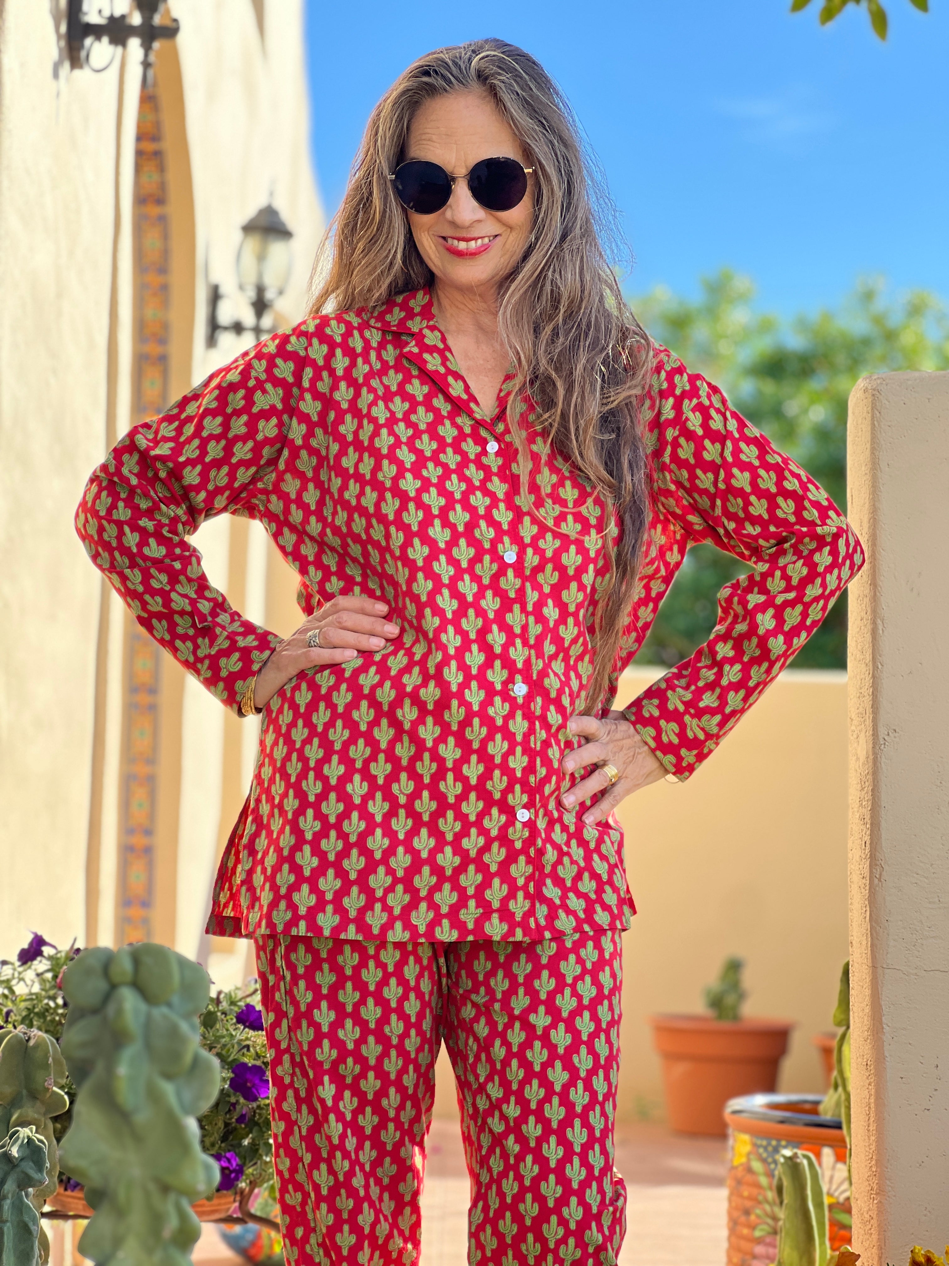 Christmas Prickly Pax Cactus Pajamas