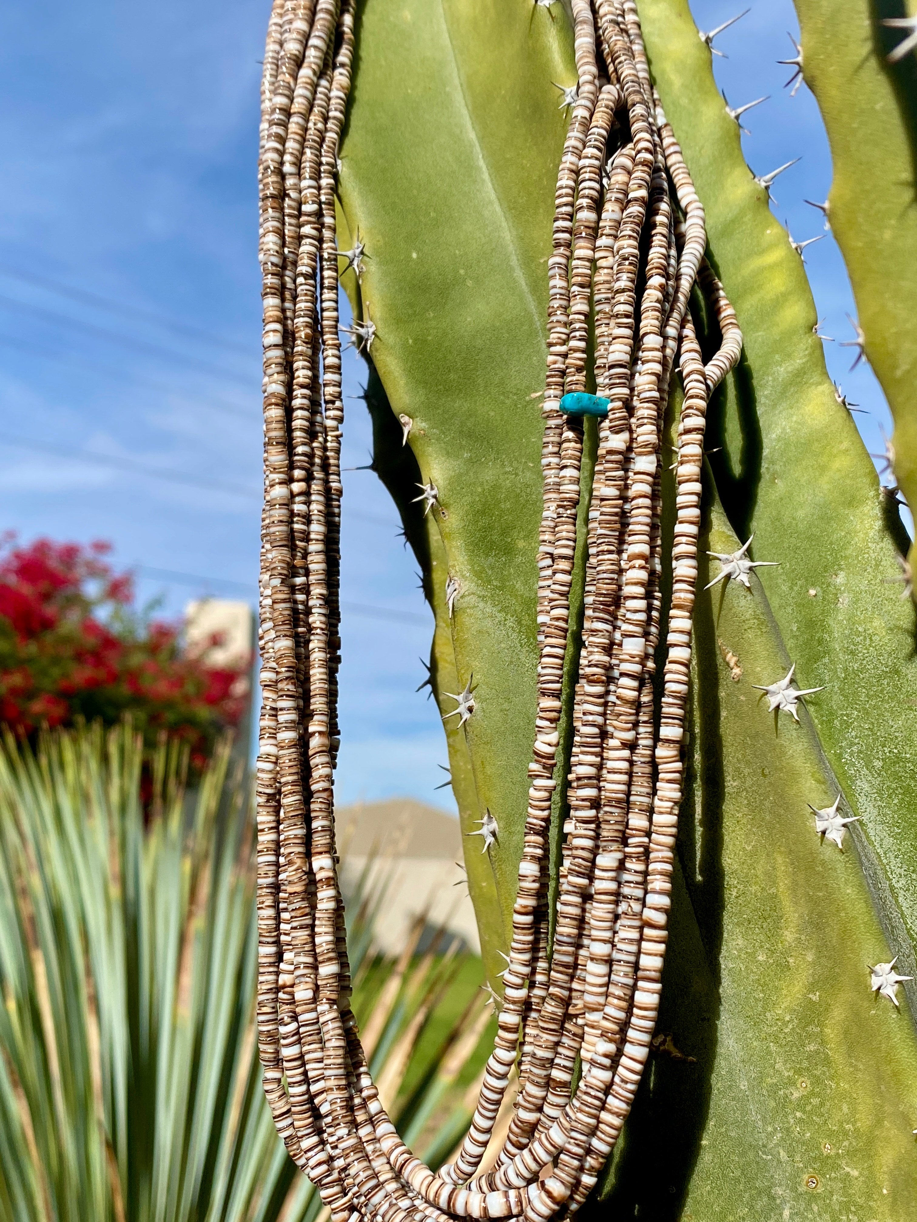 Baluko Shell Ten Strand Heishi Necklace