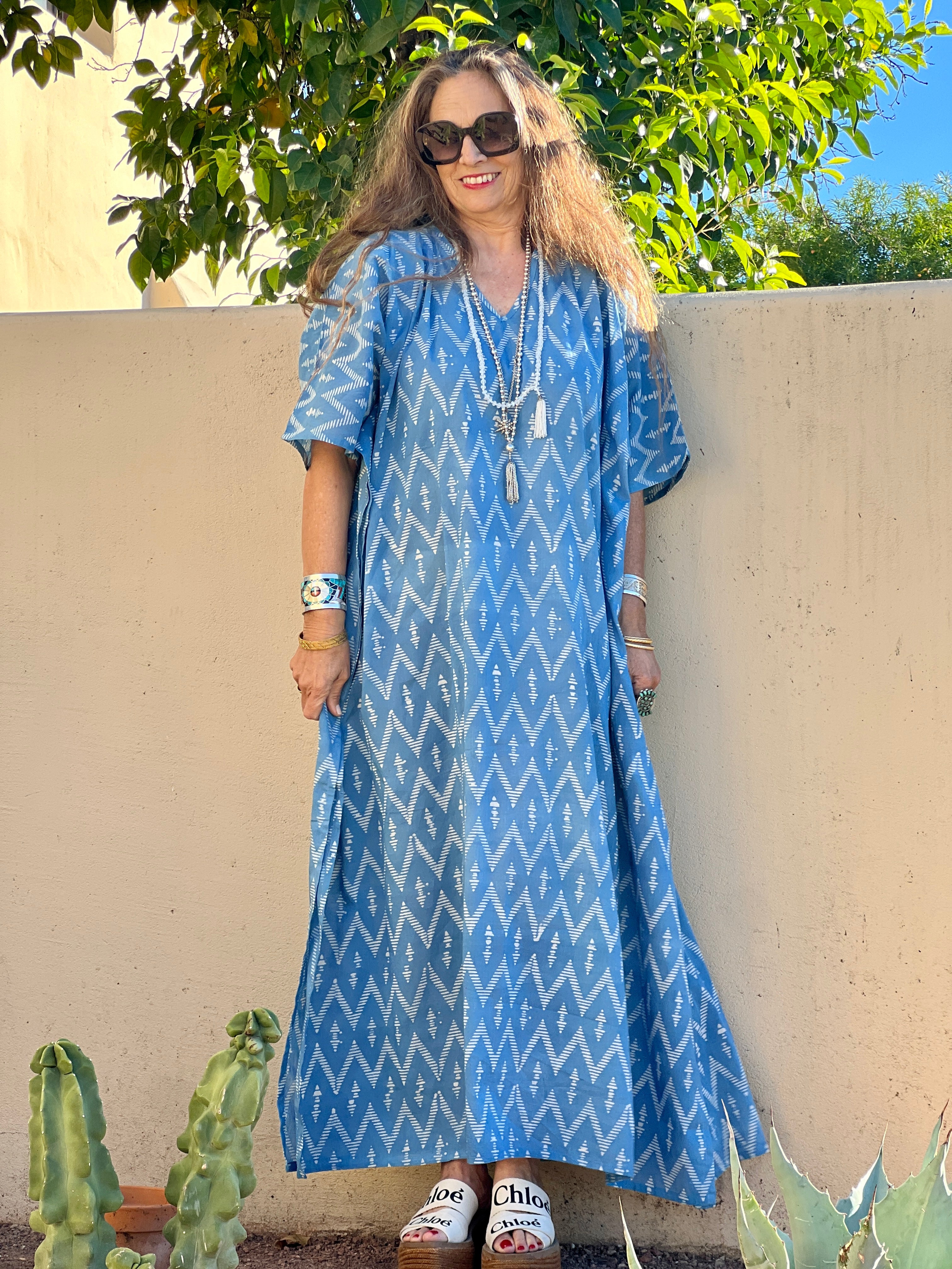 Breton Blue Pax Relax Kaftan