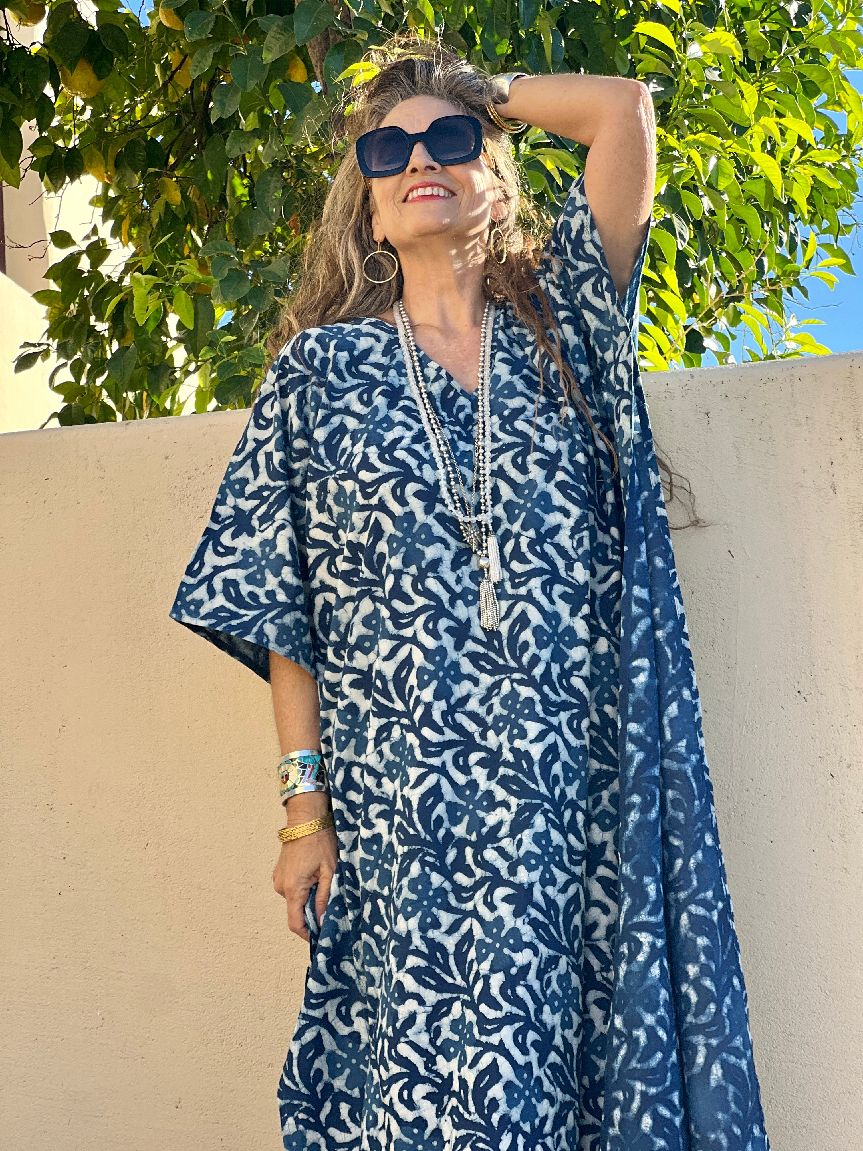 Isadora Pax Relax Indigo Kaftan