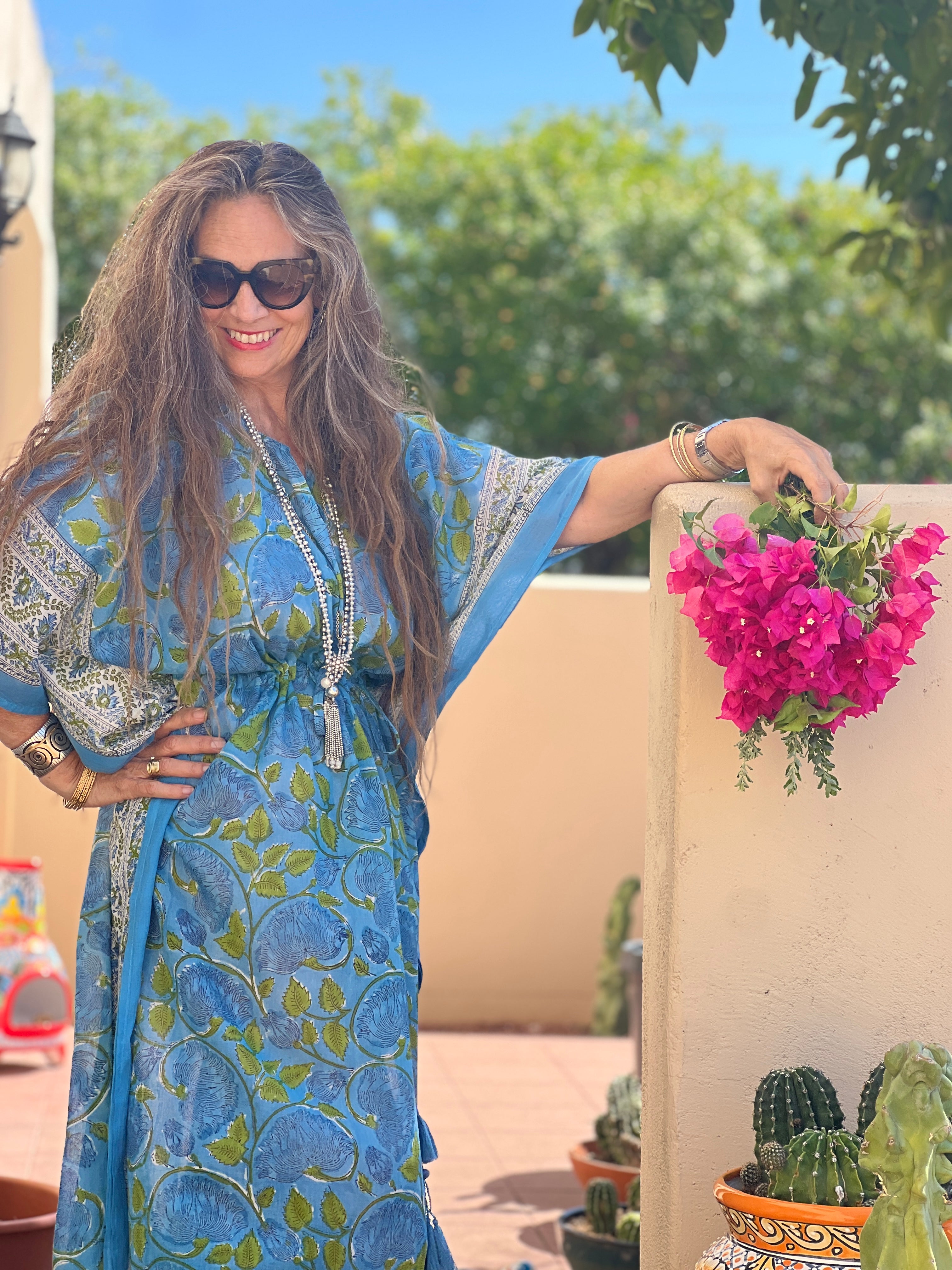 Florence Floral Maxi Kaftan Dress