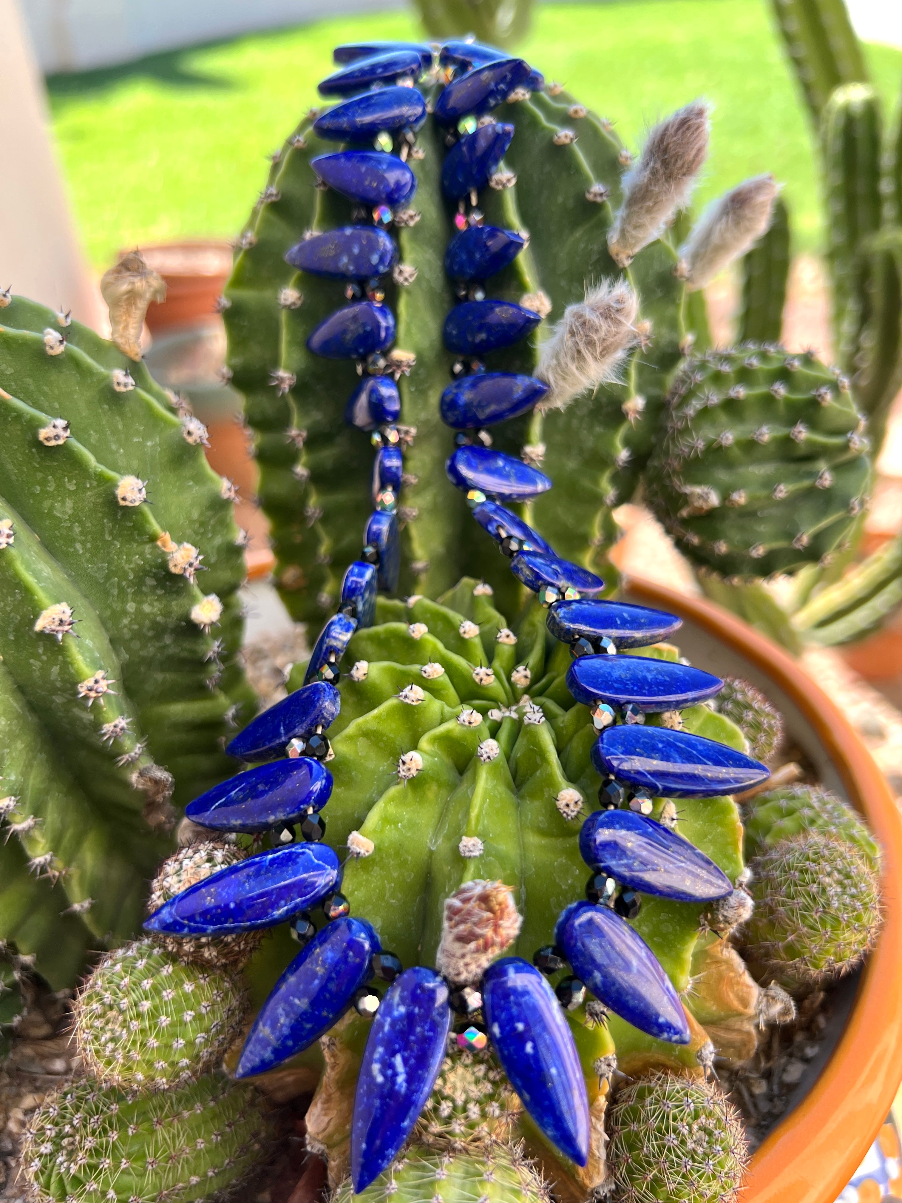 Lapis Tear Drop Necklace Santo Domingo