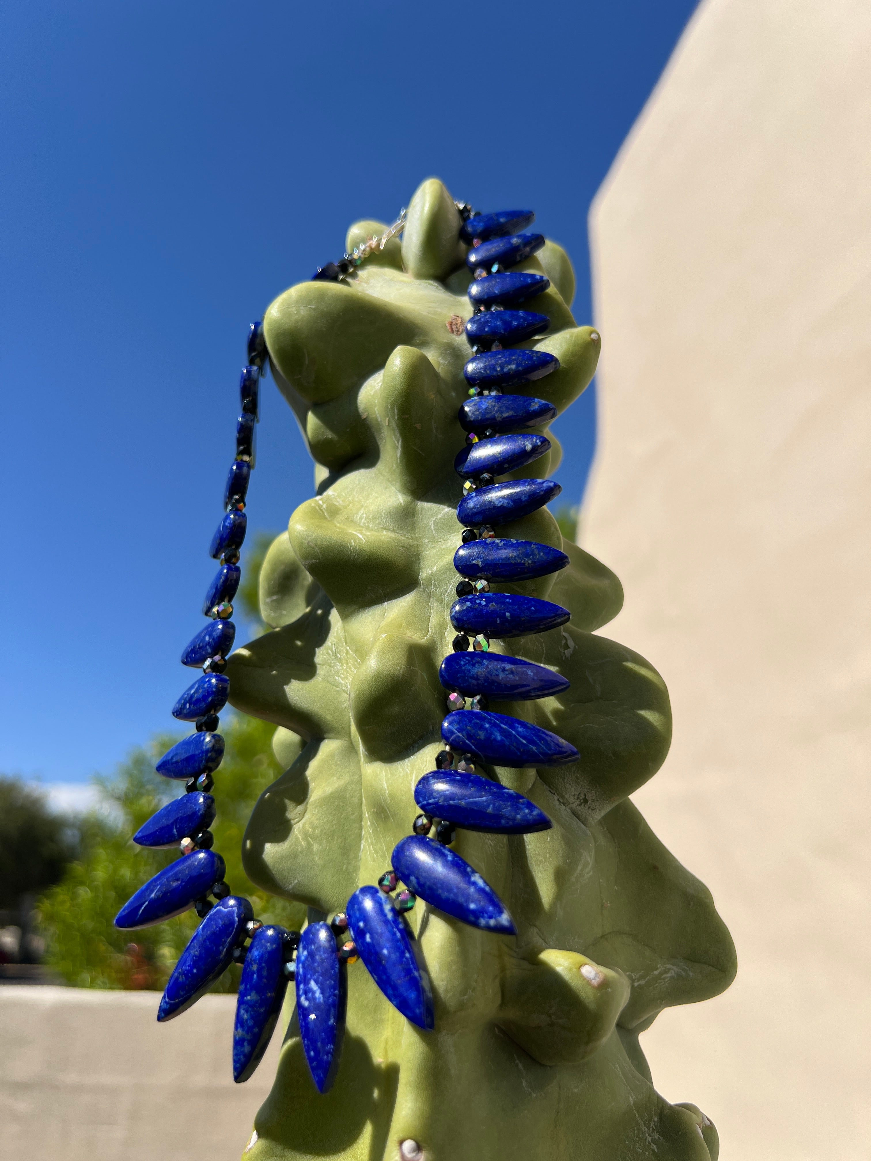 Lapis Tear Drop Necklace Santo Domingo